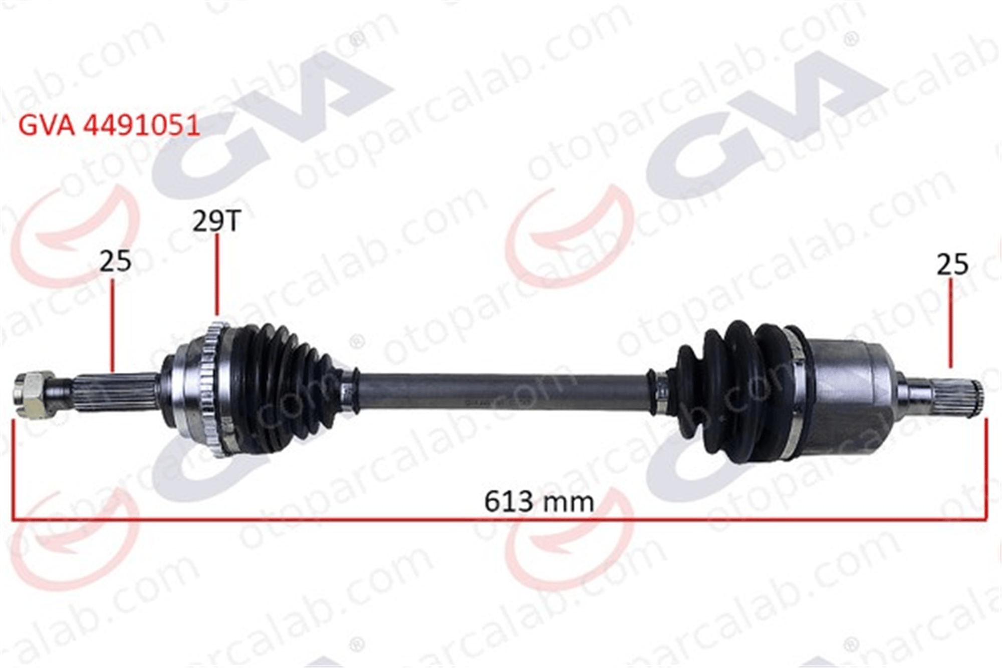 GVA 4491051 Aks Komple Ön Sol HYUNDAI ACCENT II ACCENT II Sedan 4950025300