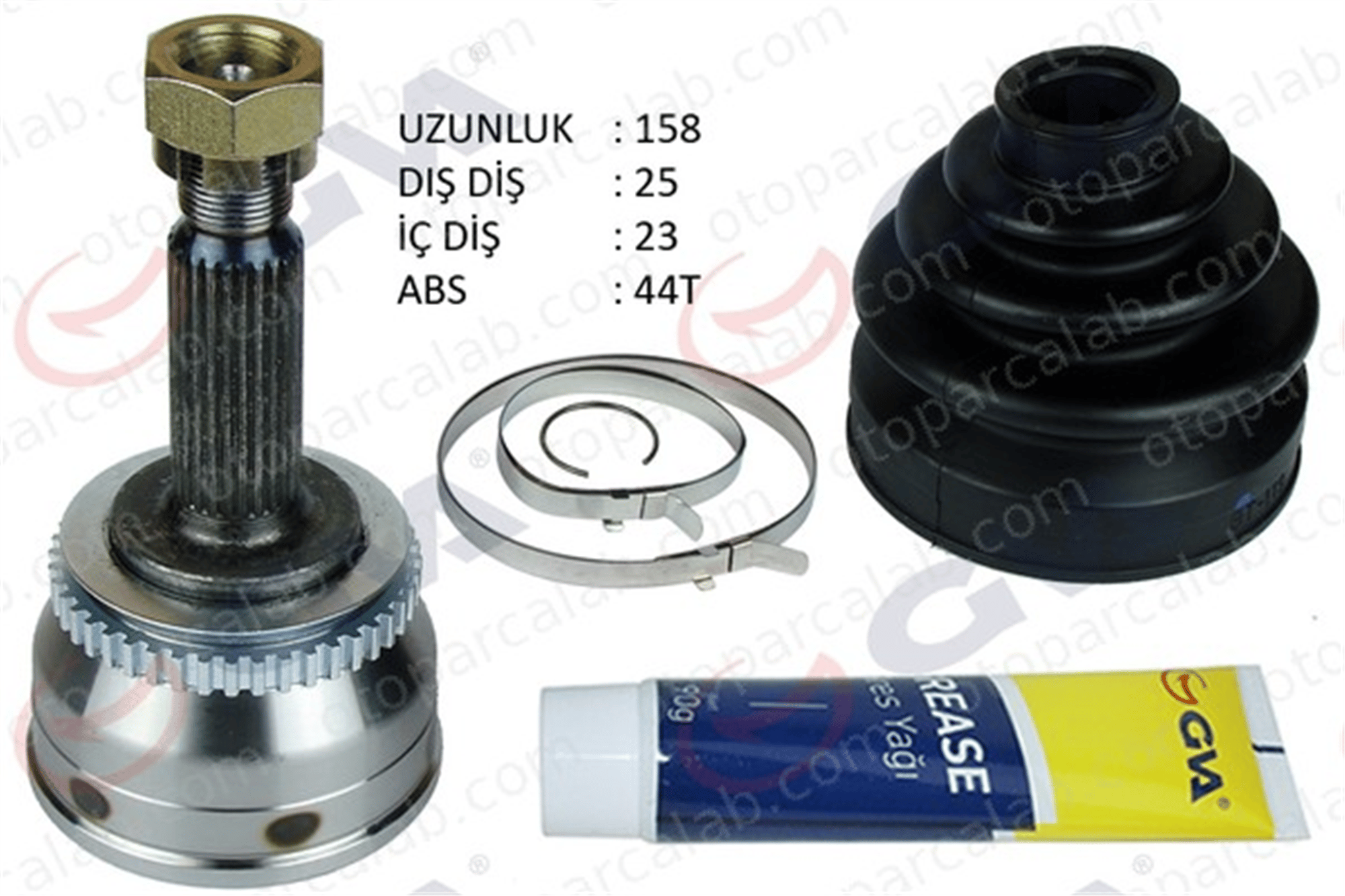GVA 4491052K Aks Kafası Ön Dış Sağ veya Sol MITSUBISHI COLT II GALANT V 4950728E00 4950125905