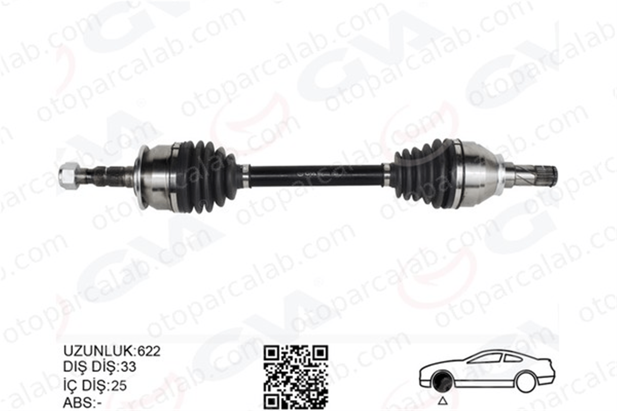 GVA 4491223 Aks Komple Ön Sol OPEL ASTRA K ASTRA K Sports Tourer 13367061 95522355