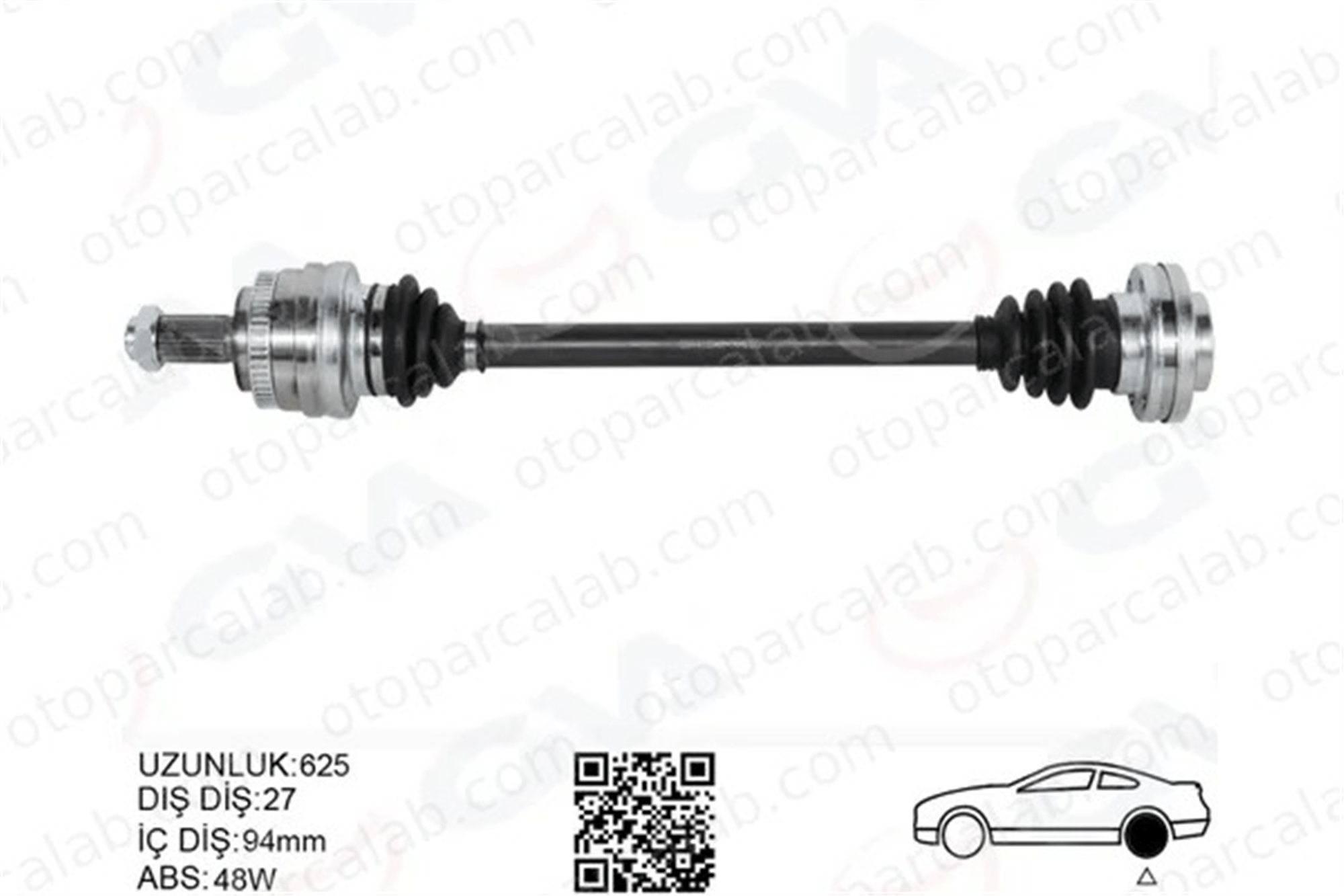 GVA 4499182 Aks Komple Arka Sol BMW 3 3 Coupe 33217529905