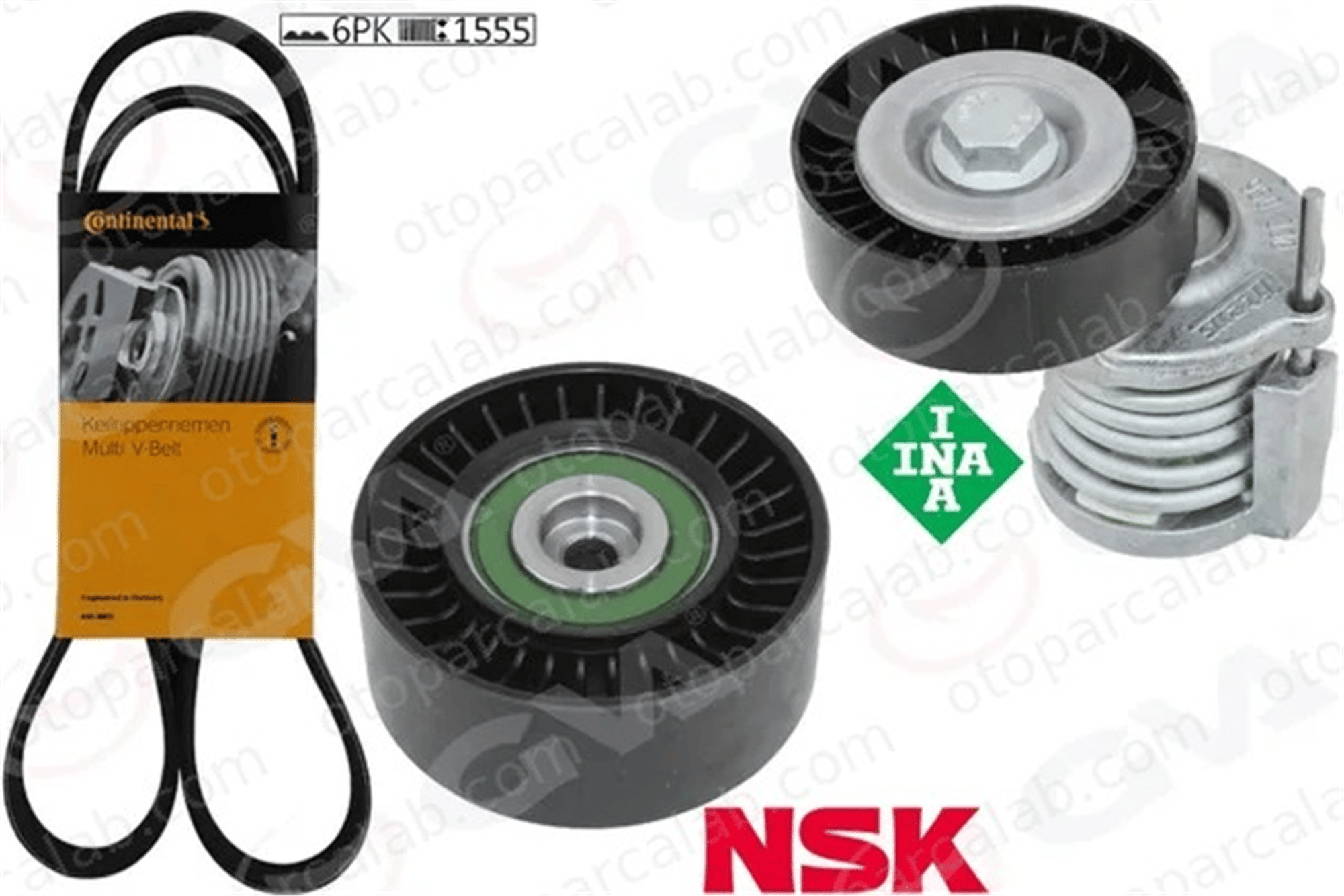 GVA 59A7210OE Vantilatör Kayış Seti VW TRANSPORTER T5 Minibüs/Otobüs AMAROK 44903137G 38903315T