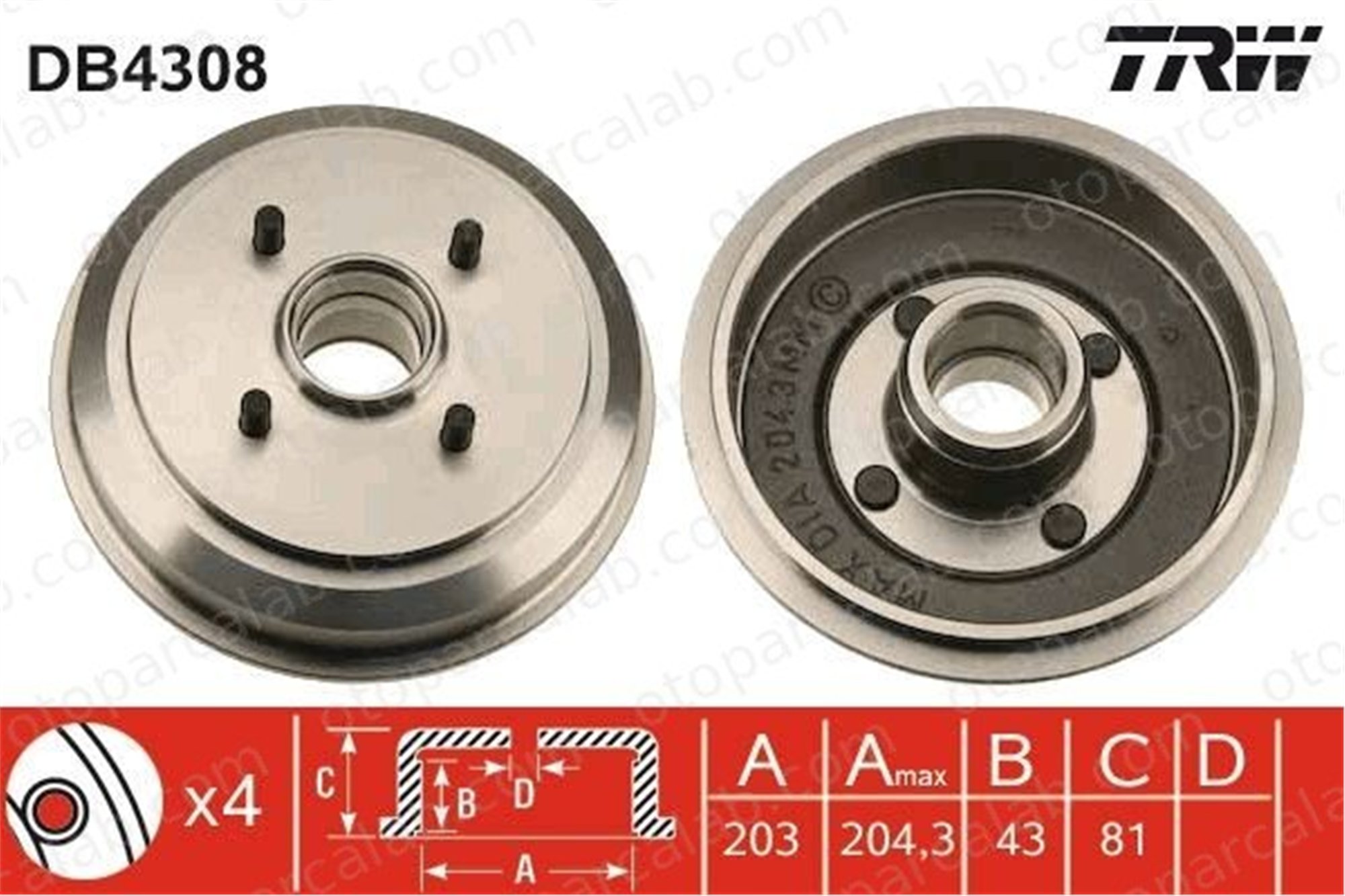 GVA 7337000 Kampana Arka Sağ veya Sol FORD FIESTA V FUSION 7S611113AA 1507055