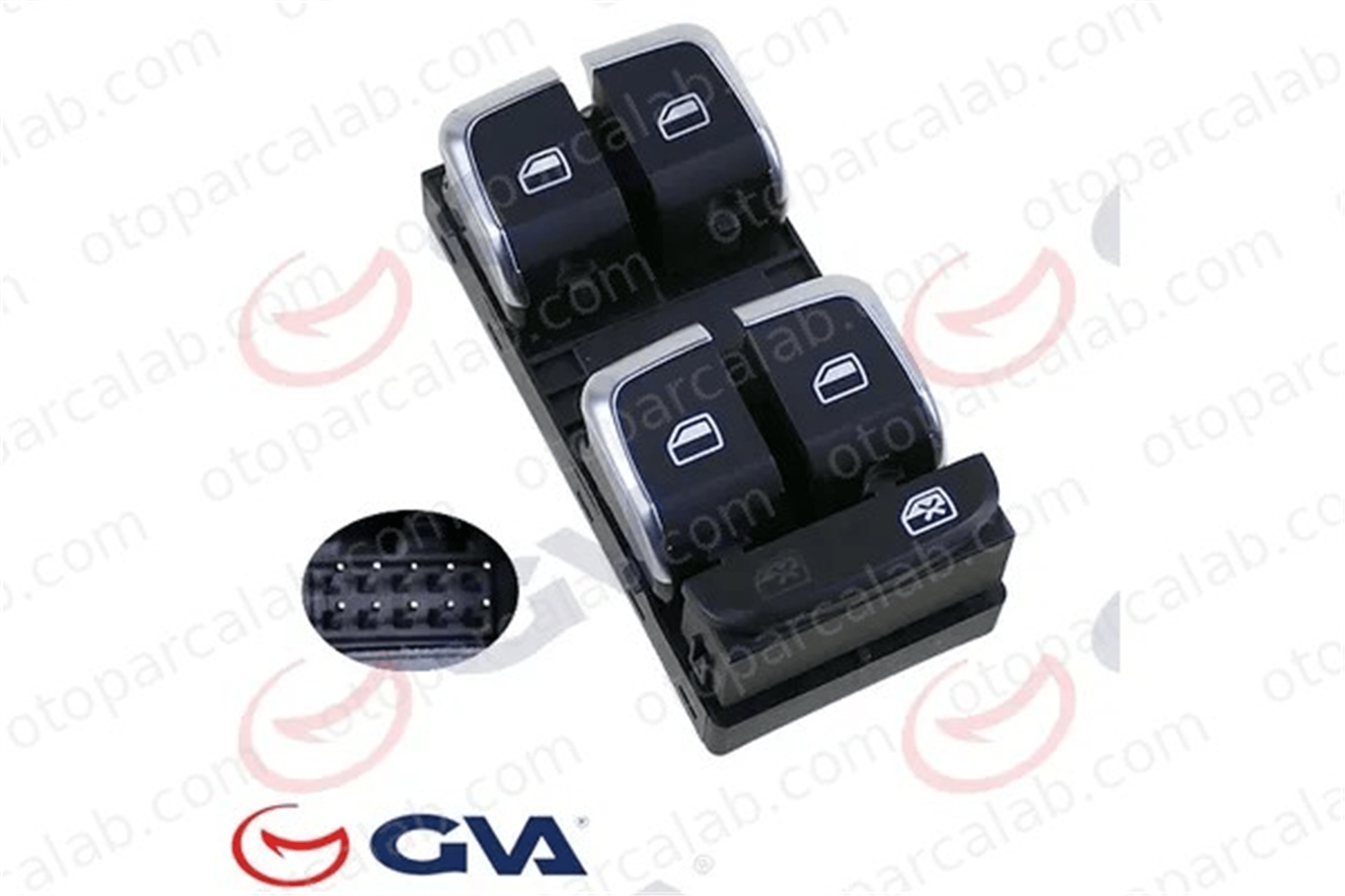 GVA 8075911 Cam Açma Düğmesi Ön Sol AUDI Q3 A4 B8 8K0959851F 8K0959851