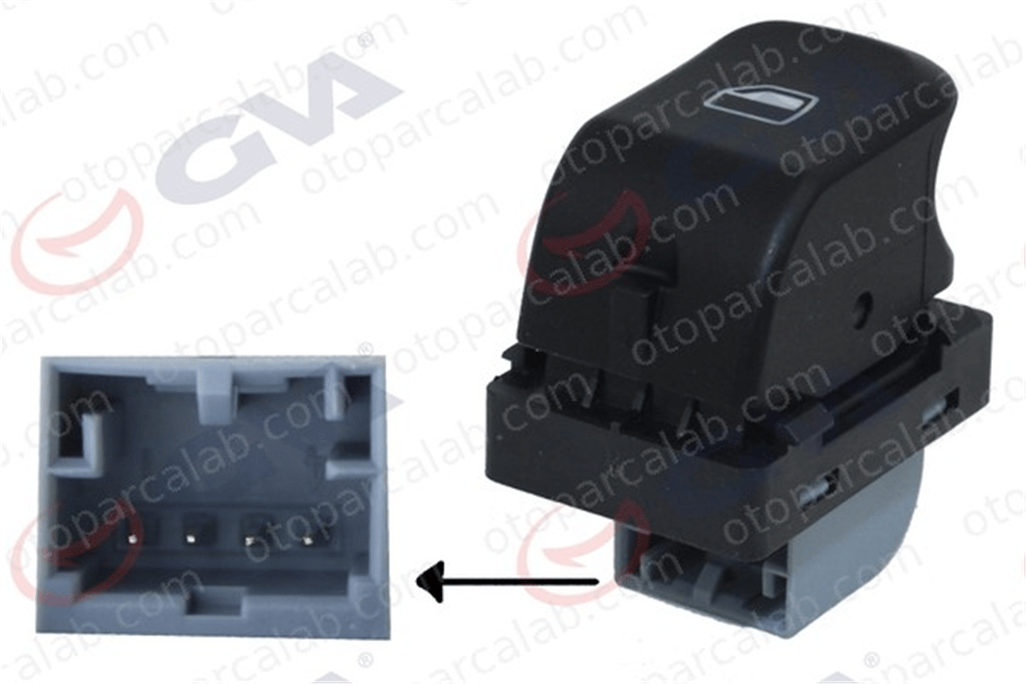 GVA 8075913 Cam Açma Düğmesi Arka Sağ veya Sol AUDI A4 B8 Avant A5 Cabrio 8K0959855A 8K0959855
