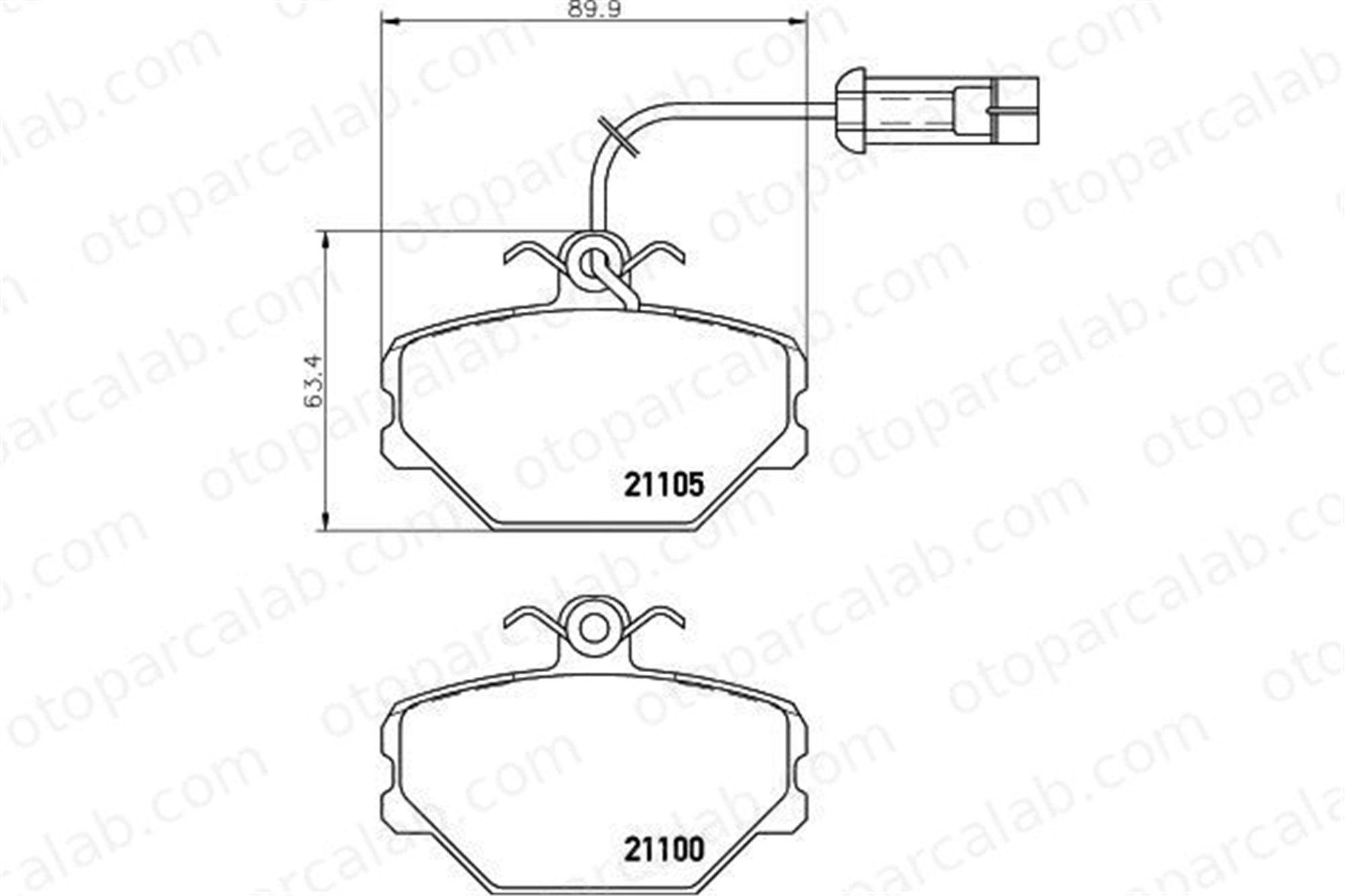 HELLA 8DB 355 006-191 Fren Disk Balata Ön FIAT TIPO TEMPRA 5888781 5892330