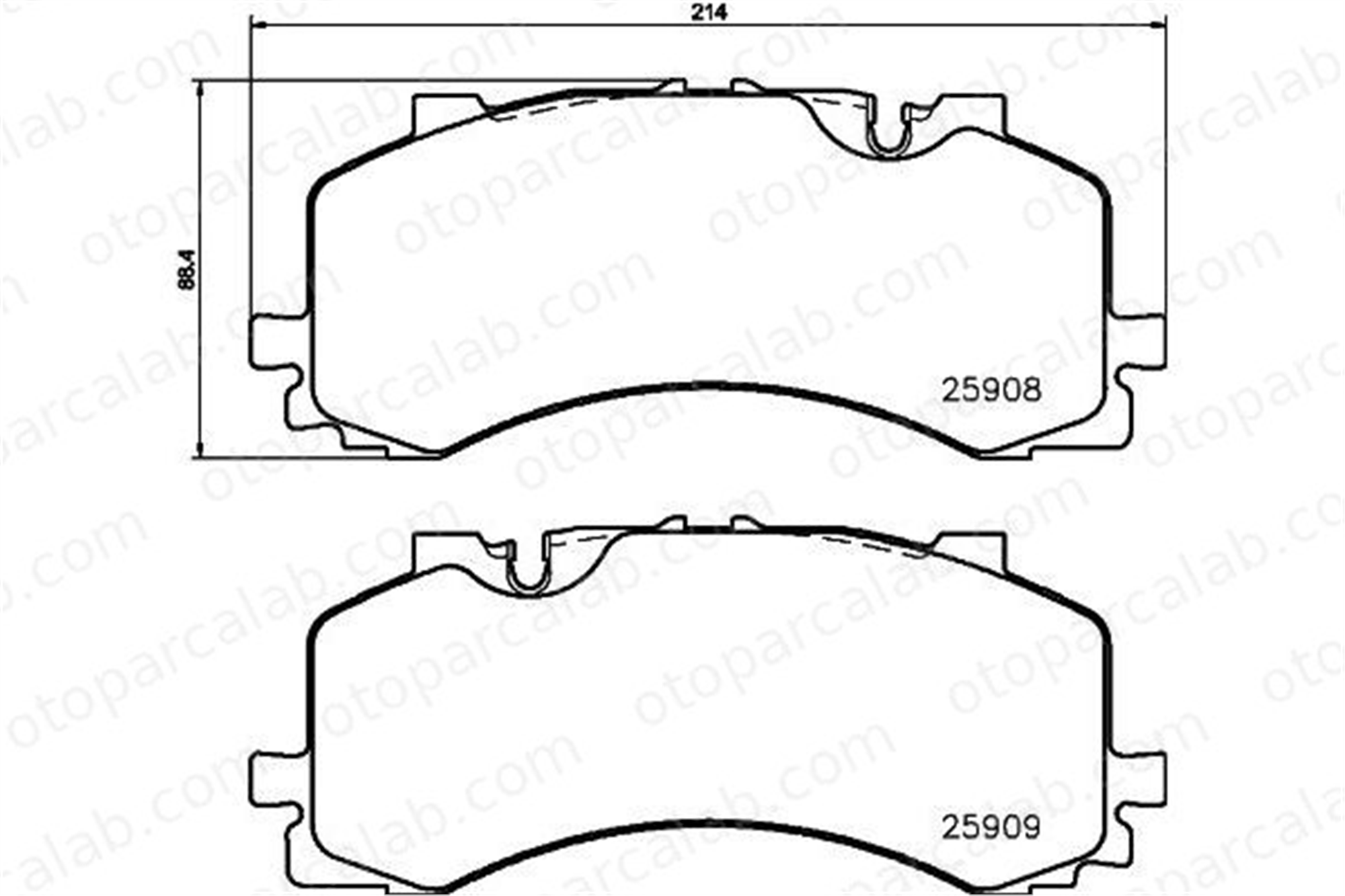 HELLA 8DB 355 036-471 Fren Disk Balata Ön AUDI A6 C8 A6 C8 Avant 4M0698151K 4M0698151AH