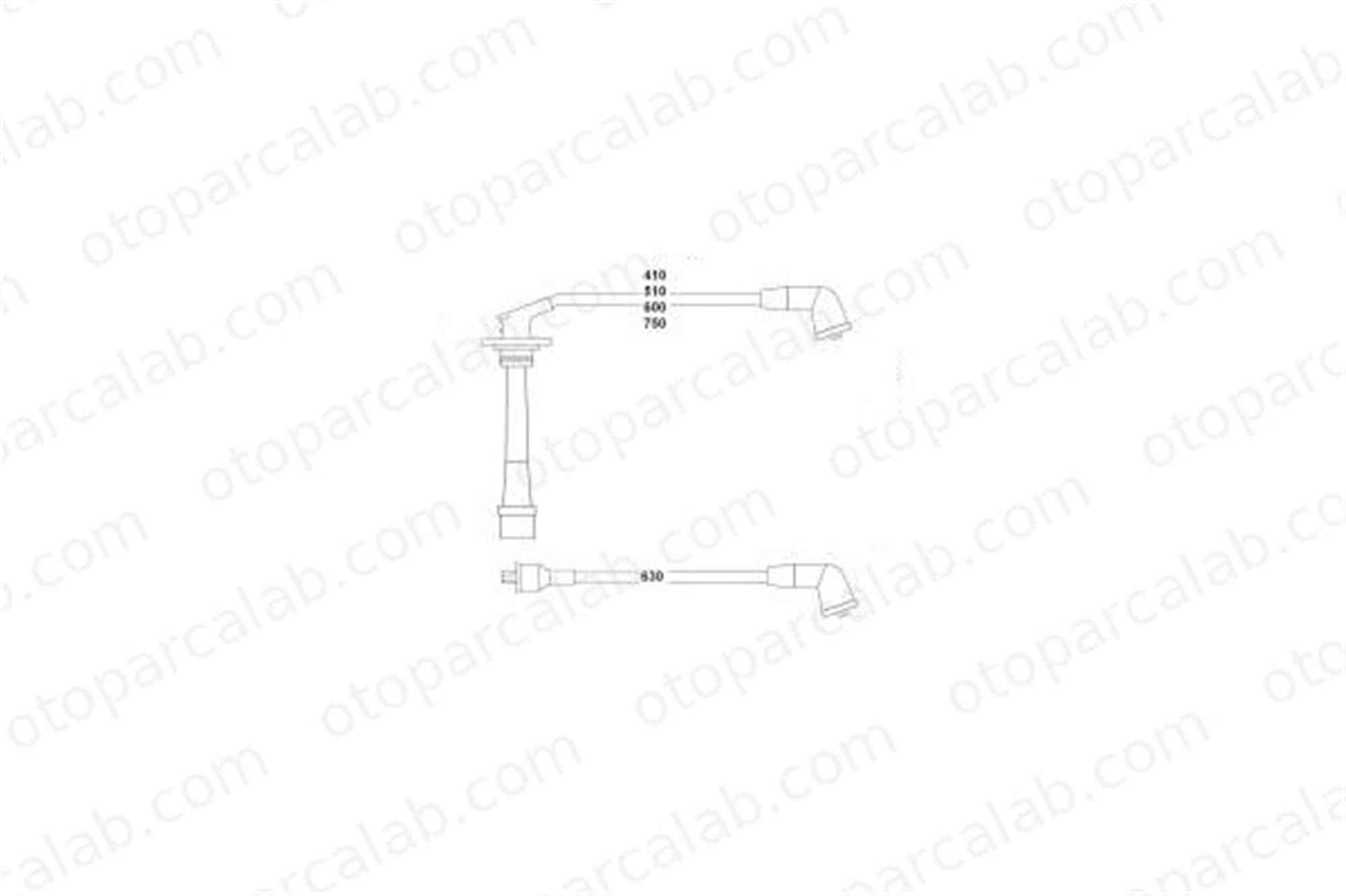 HELLUX HBK3396 Buji Kablosu DAIHATSU CHARADE IV APPLAUSE I Hatchback 1990187198 1990187183
