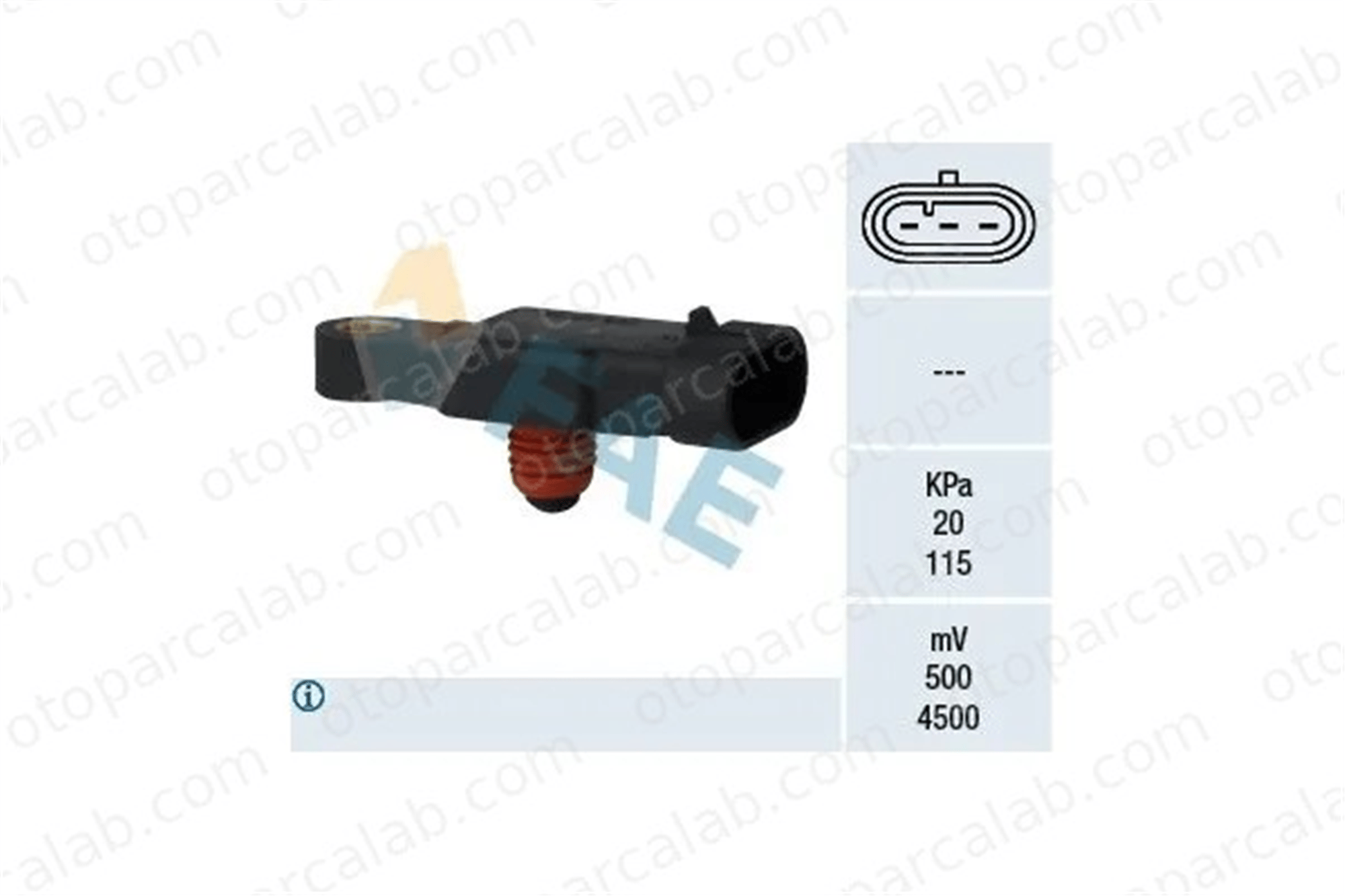 HERTH BUSS J5700903 MAP Sensörü HERTH+BUSS J5700903 CHEVROLET MATIZ AVEO / KALOS Sedan 25184083 96325870