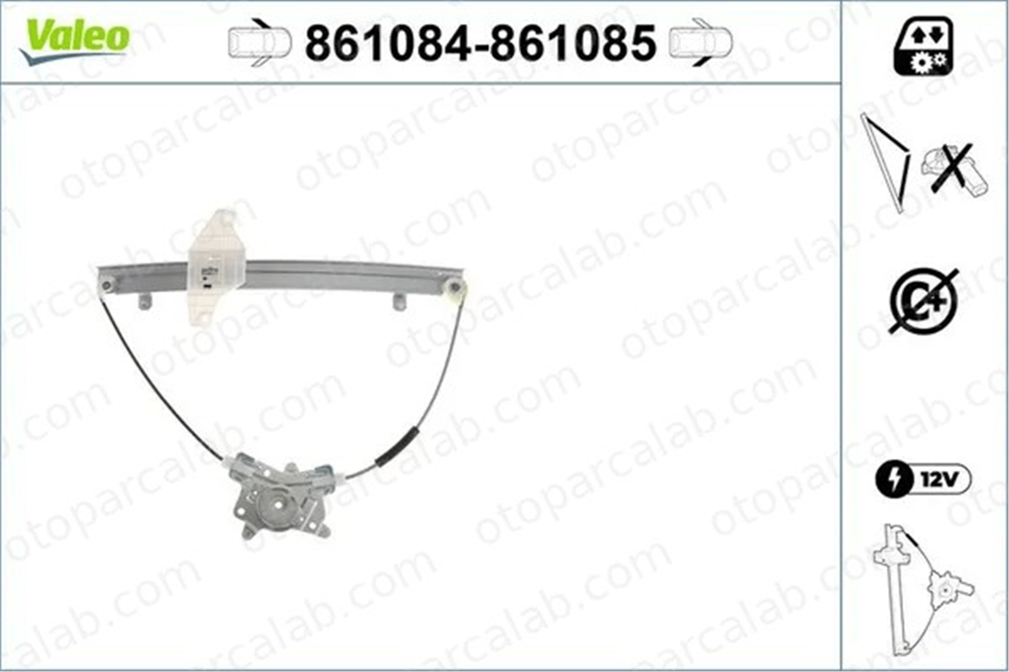 HUSHAN 593-2952 Cam Krikosu Ön Sol HYUNDAI ACCENT II ACCENT II Sedan 8240125000
