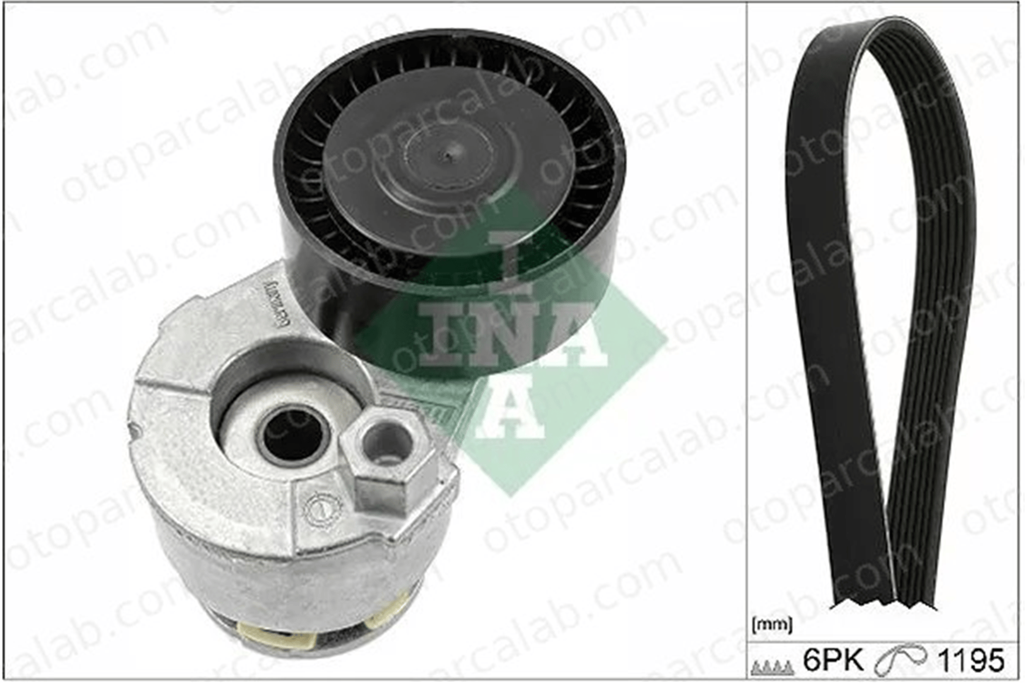 INA 529 0117 10 Vantilatör Kayış Seti NISSAN NOTE NV200 / EVALIA Minibüs/Otobüs 117202495R 117206096R