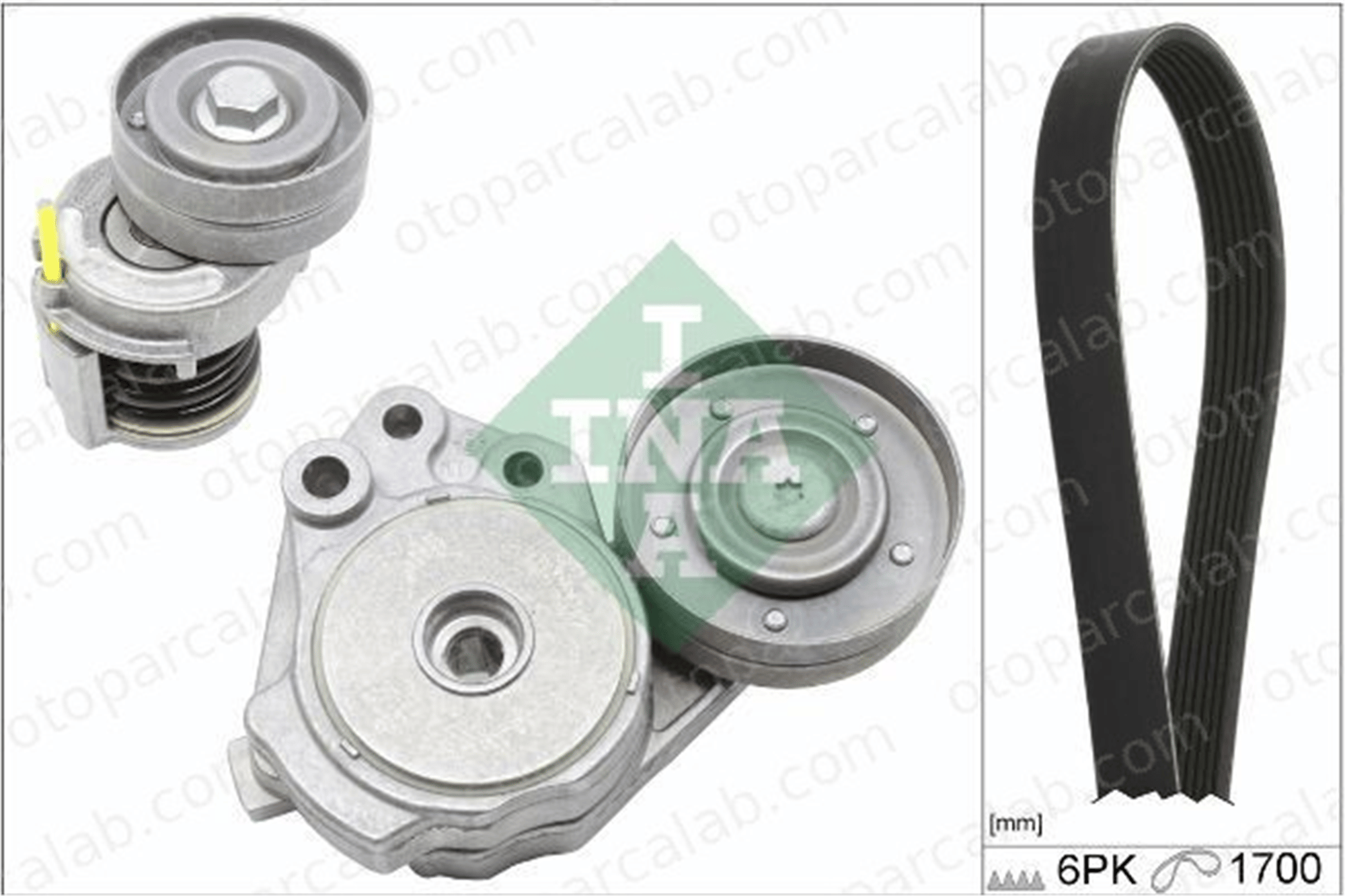 INA 529 0342 10 Vantilatör Kayış Seti VW TOURAN TIGUAN 3C145299A 03C 145 299 A