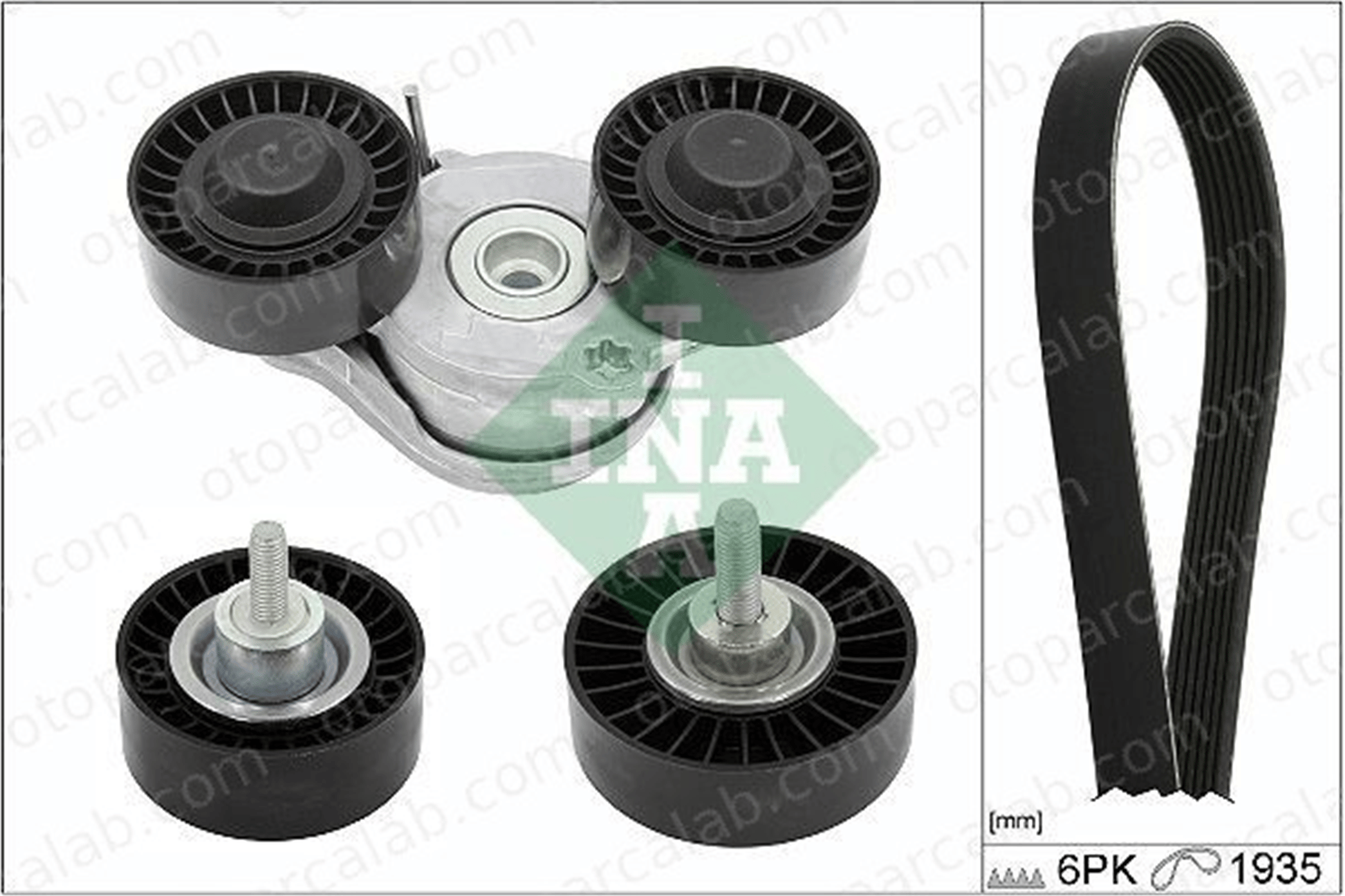 INA 529 0426 10 Vantilatör Kayış Seti JAGUAR E-PACE XF SPORTBRAKE LR071712 LR073726