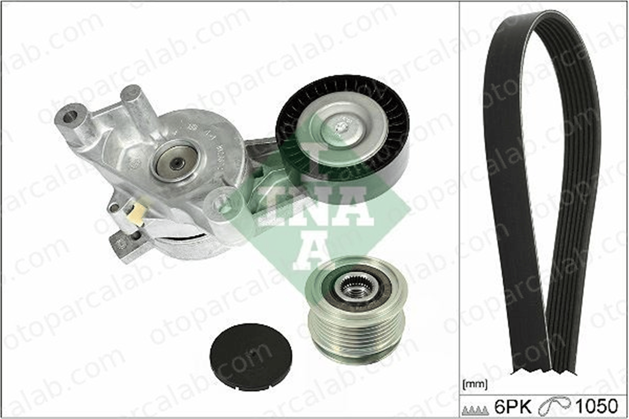 INA 529 0468 20 Vantilatör Kayış Seti AUDI A3 A3 Sportback 3G903315A 03G903315A