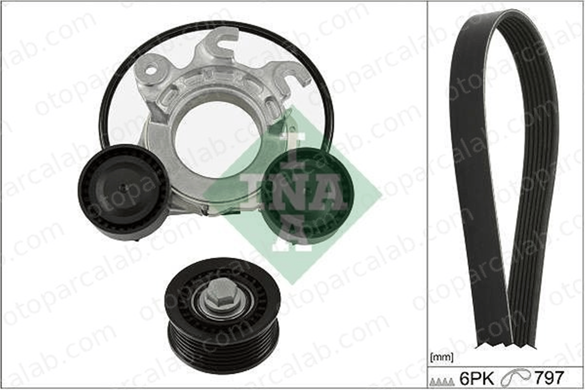 INA 529 0552 10 Triger Kayış Seti PEUGEOT 508 II 508 SW II 1636294280 1687671380