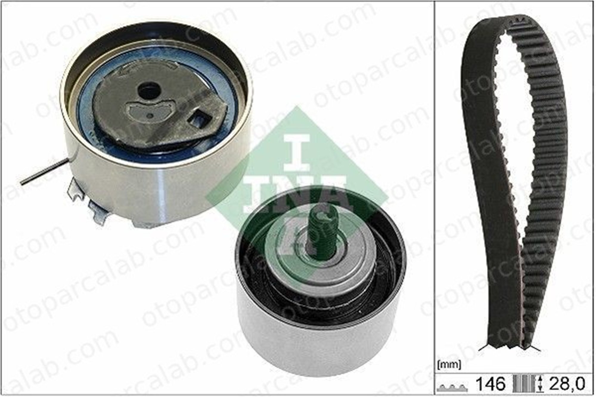 INA 530 0641 10 Triger Kayış Seti CHRYSLER PT CRUISER PT CRUISER Cabrio 530064110 4621844