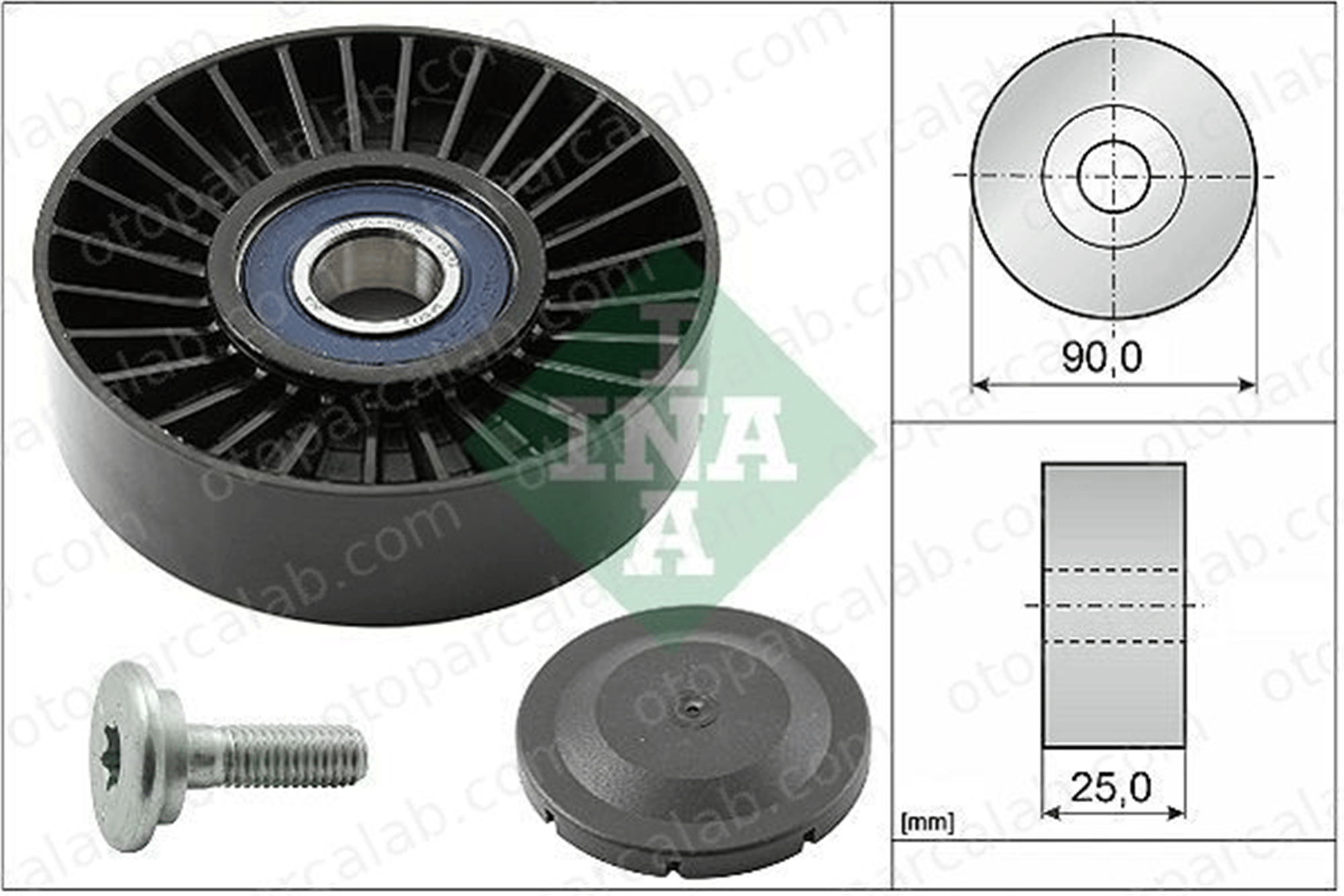 INA 532 0138 10 Vantilatör Kayış Gergi Rulmanı PEUGEOT 405 I Break CITROËN XANTIA 575120 00 005 751 20