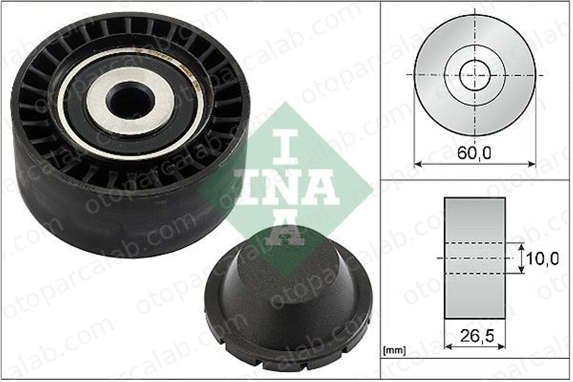 INA 532 0331 10 Vantilatör Kayış Gergi Rulmanı PEUGEOT 206 Hatchback 206 SW 5751C9 1611422980