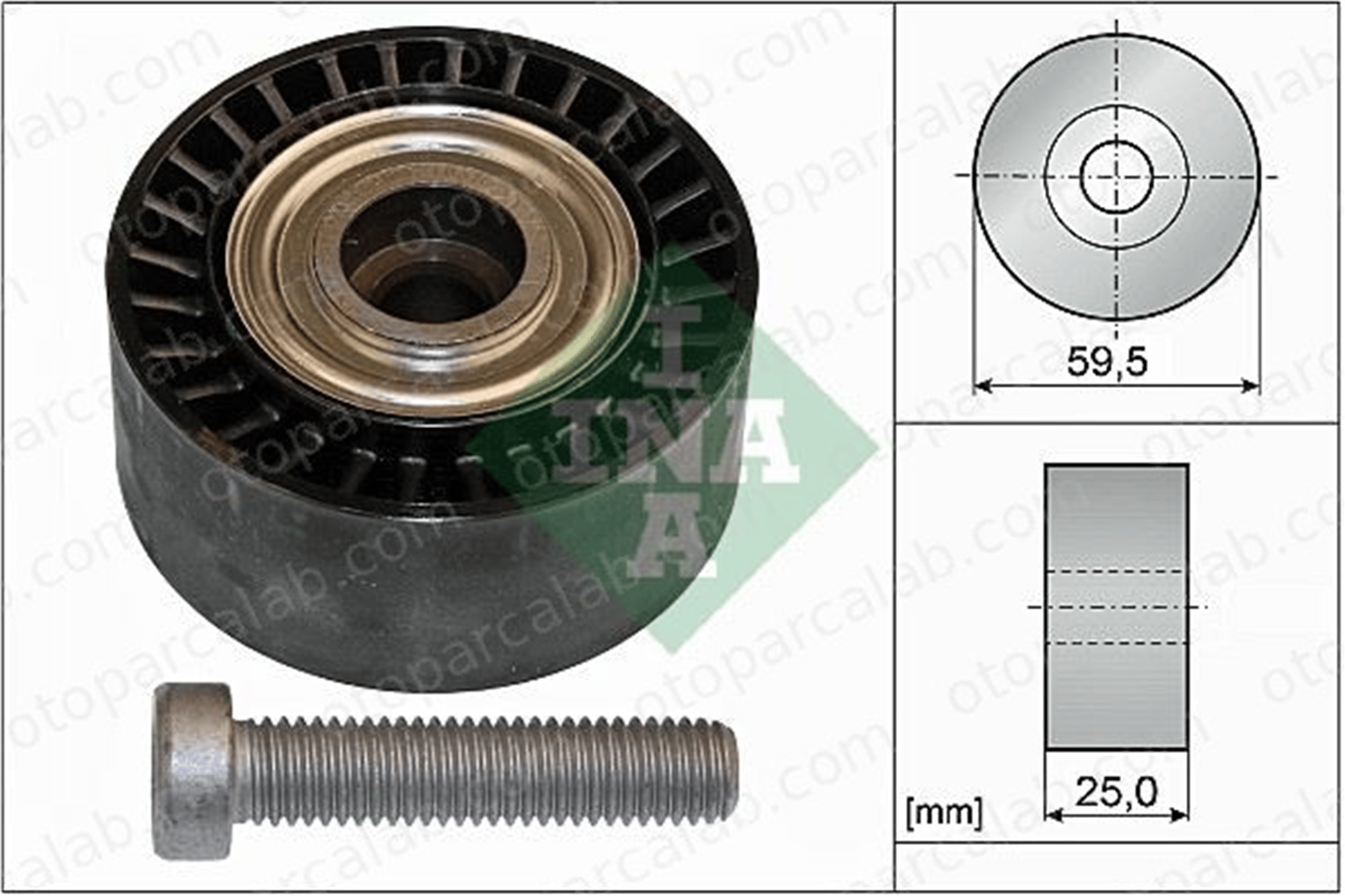 INA 532 0433 10 Vantilatör Kayış Gergi Rulmanı CITROËN XSARA XSARA PICASSO 575173 1613837880