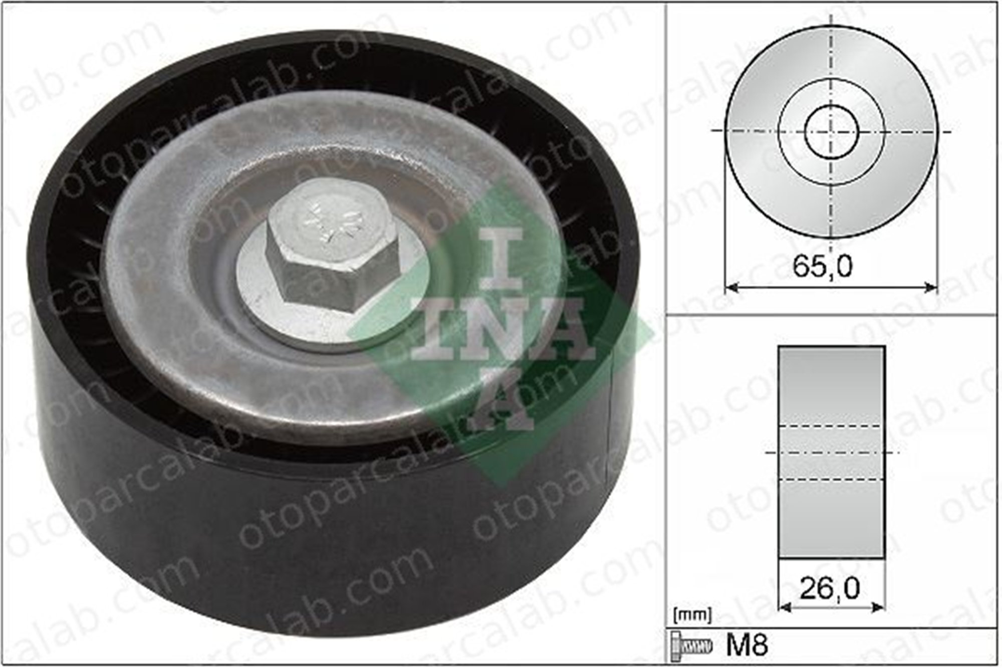 INA 532 0621 10 Vantilatör Kayış Gergi Rulmanı OPEL INSIGNIA A INSIGNIA A Sedan 1854740 55494332
