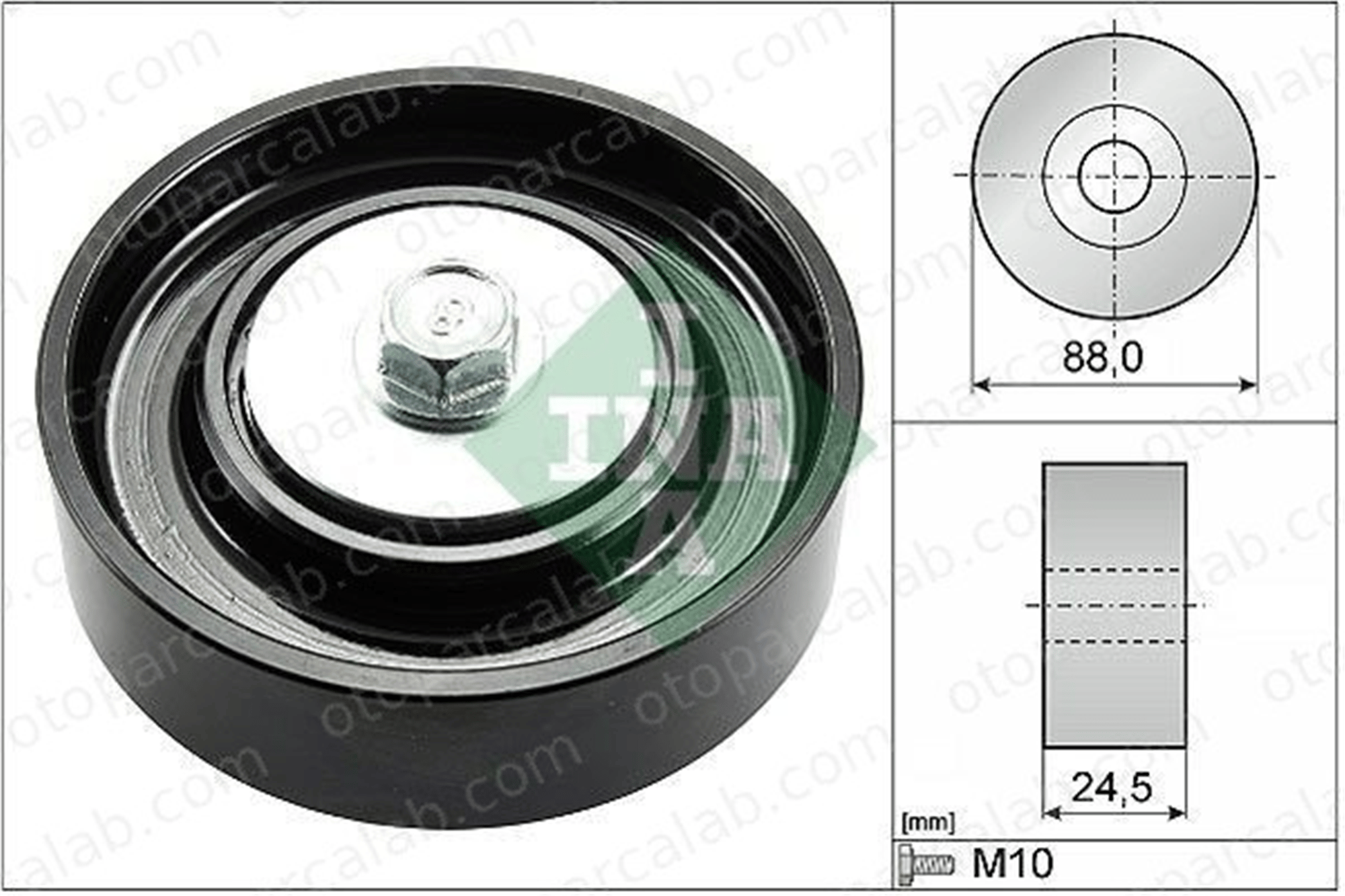 INA 532 0835 10 Vantilatör Kayış Gergi Rulmanı TOYOTA YARIS PLATZ 88440 52010