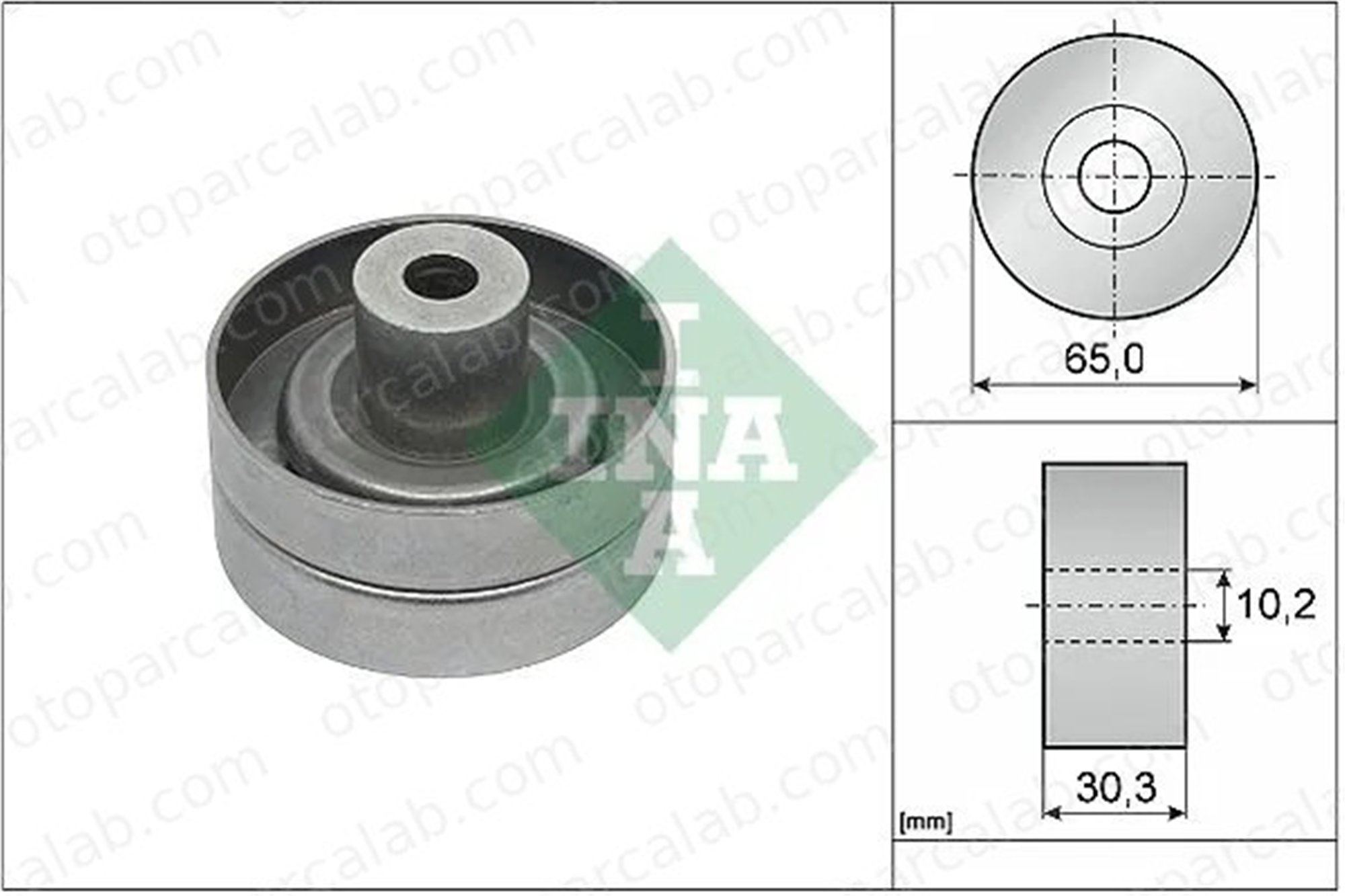 INA 532 0910 10 Vantilatör Kayış Gergi Rulmanı FORD RANGER TRANSIT V363 Panelvan/Van BK3Q6A228BH 1717608