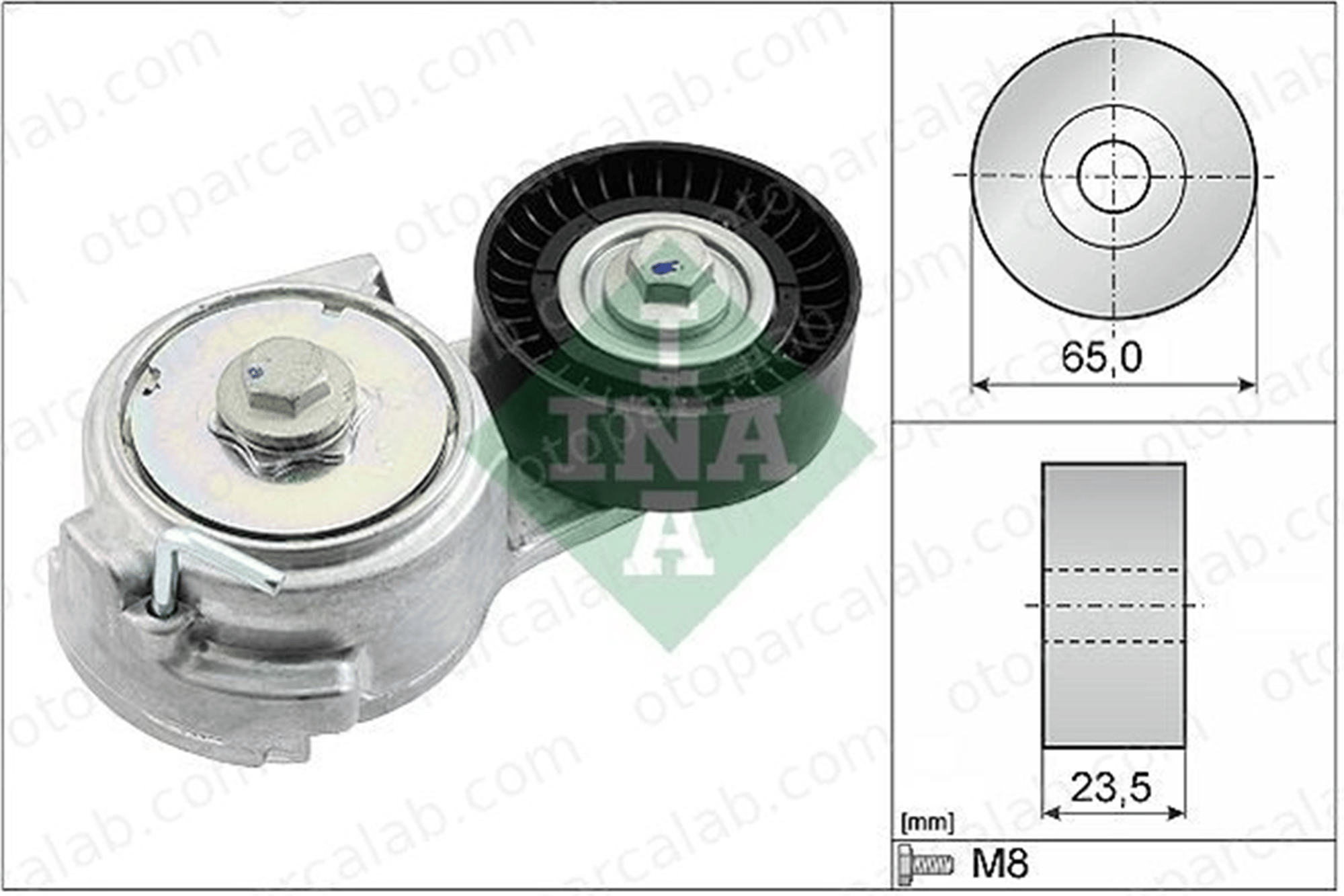 INA 534 0069 10 Vantilatör Kayış Gergi Rulmanı FIAT PUNTO PALIO 46548452 55191969