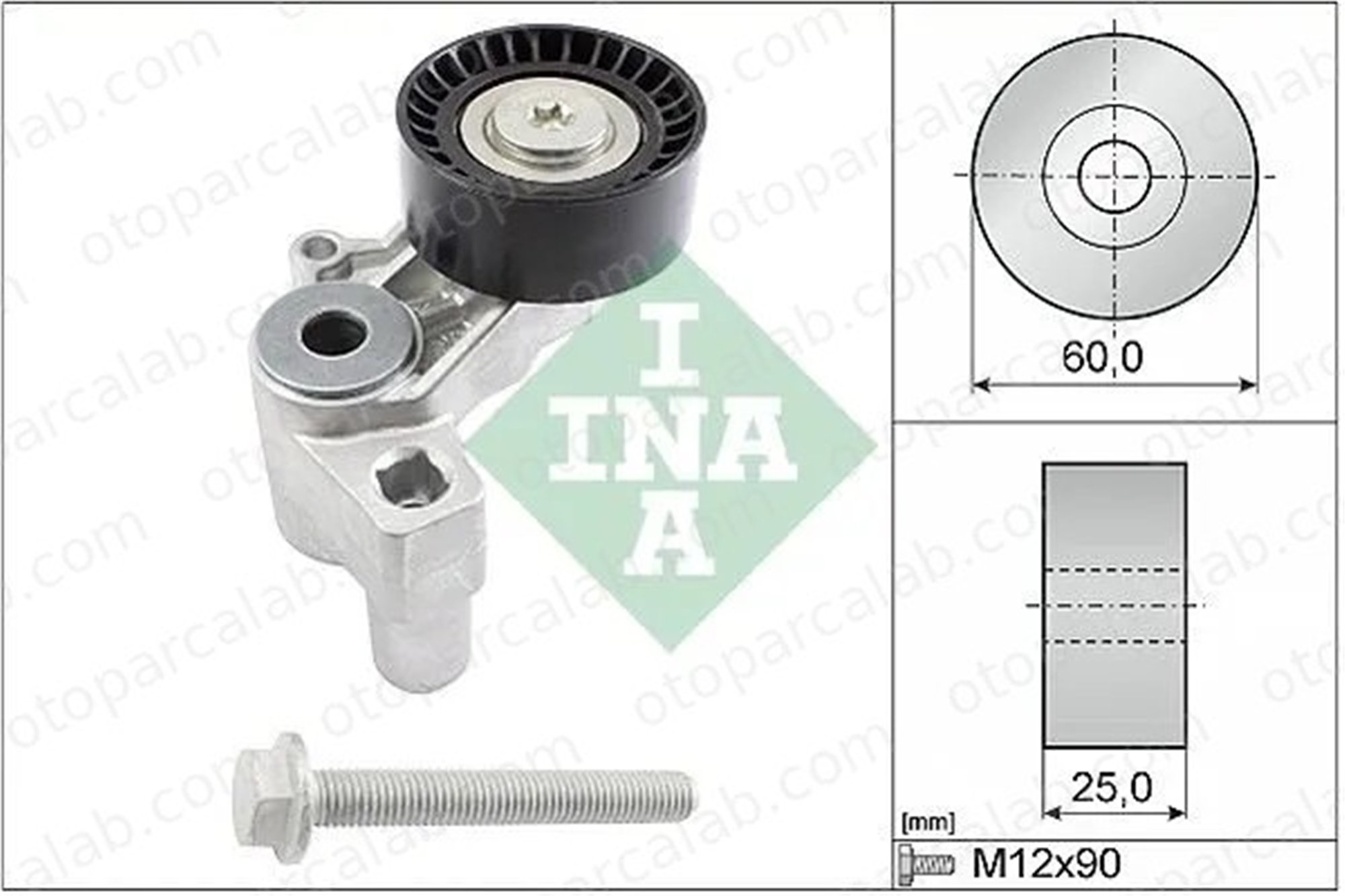 INA 534 0100 20 Vantilatör Kayış Gergi Rulmanı PEUGEOT 306 Hatchback 306 575130 00 005 751 30