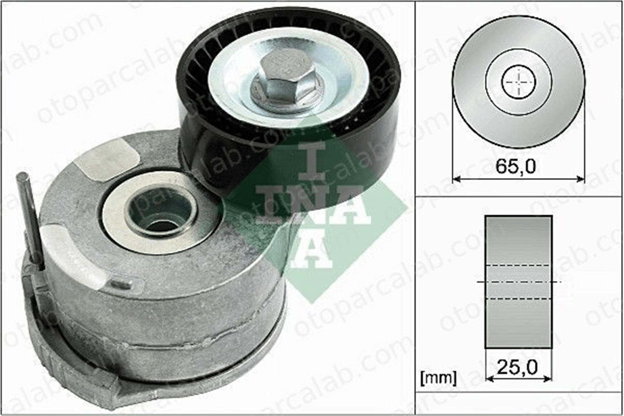 INA 534 0403 10 Vantilatör Kayış Gergi Rulmanı FORD KUGA II GALAXY II 9M5Q6A228BB 1682004