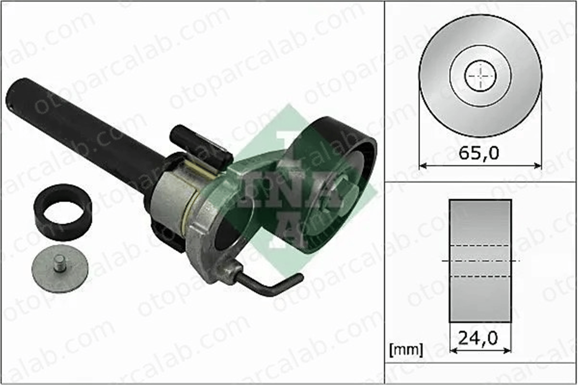 INA 534 0422 10 Vantilatör Kayış Gergi Rulmanı AUDI TT TT Roadster 6J903133A 06J903133A