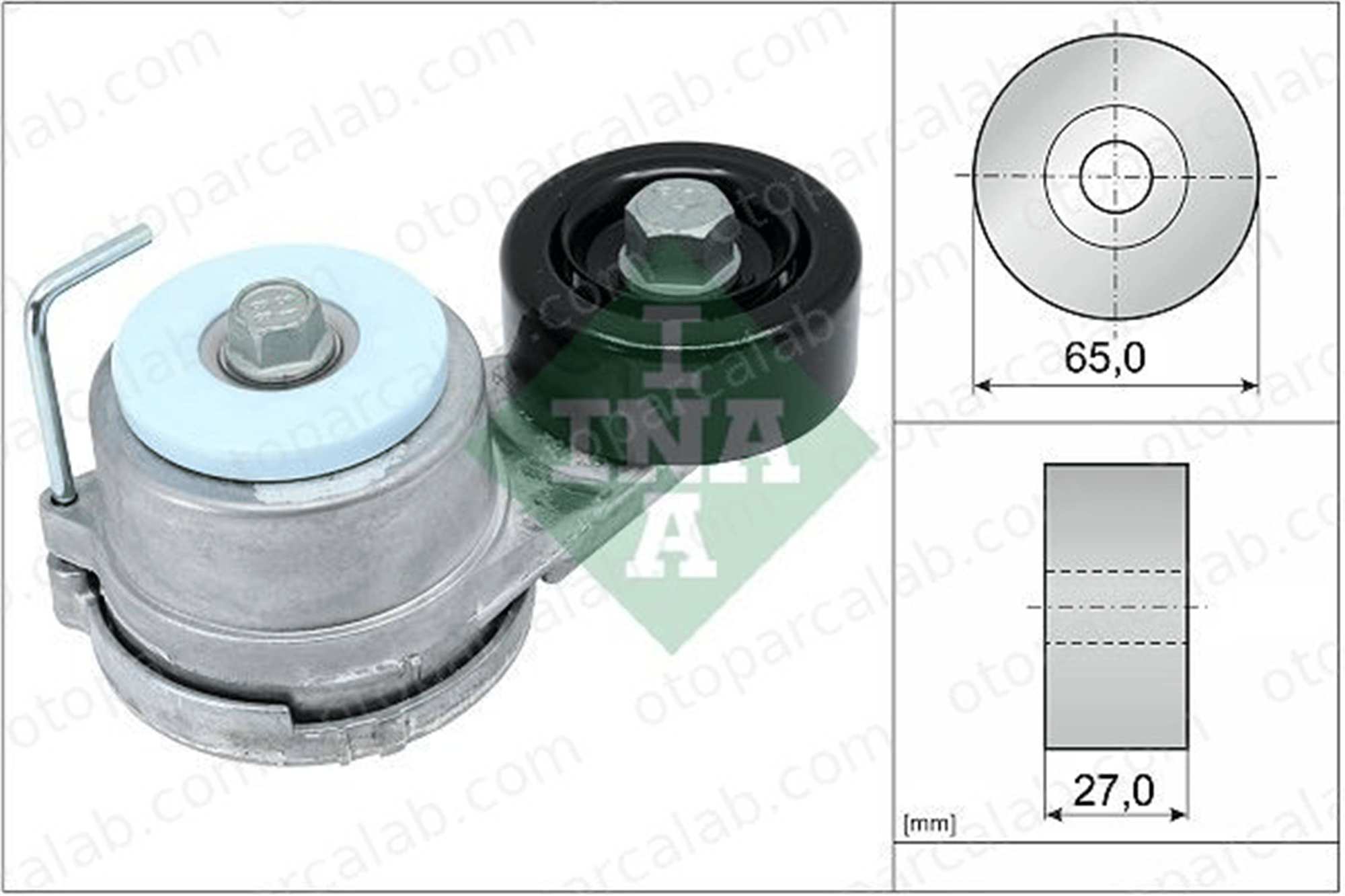 INA 534 0429 10 Vantilatör Kayış Gergi Rulmanı HYUNDAI SANTA FÉ III KIA SORENTO III 252812F000 252812F001