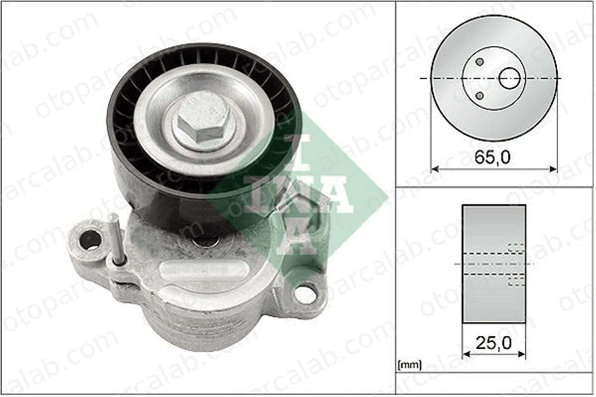 INA 534 0625 10 Vantilatör Kayış Gergi Rulmanı SEAT IBIZA IV IBIZA IV SC 4B903315 04B903315
