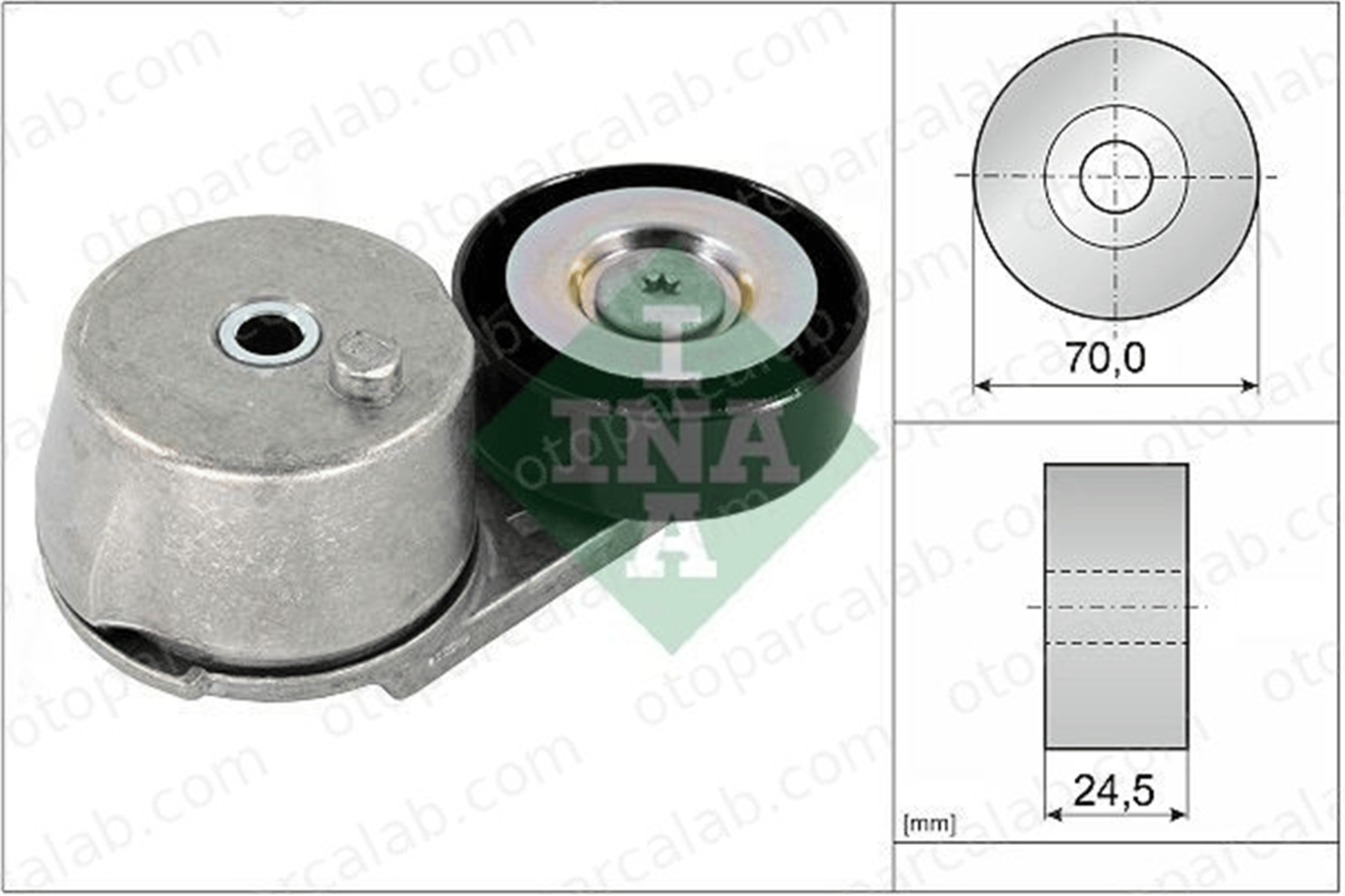 INA 534 0704 10 Vantilatör Kayış Gergi Rulmanı OPEL ASTRA K ASTRA K Sports Tourer 1340076 12656315