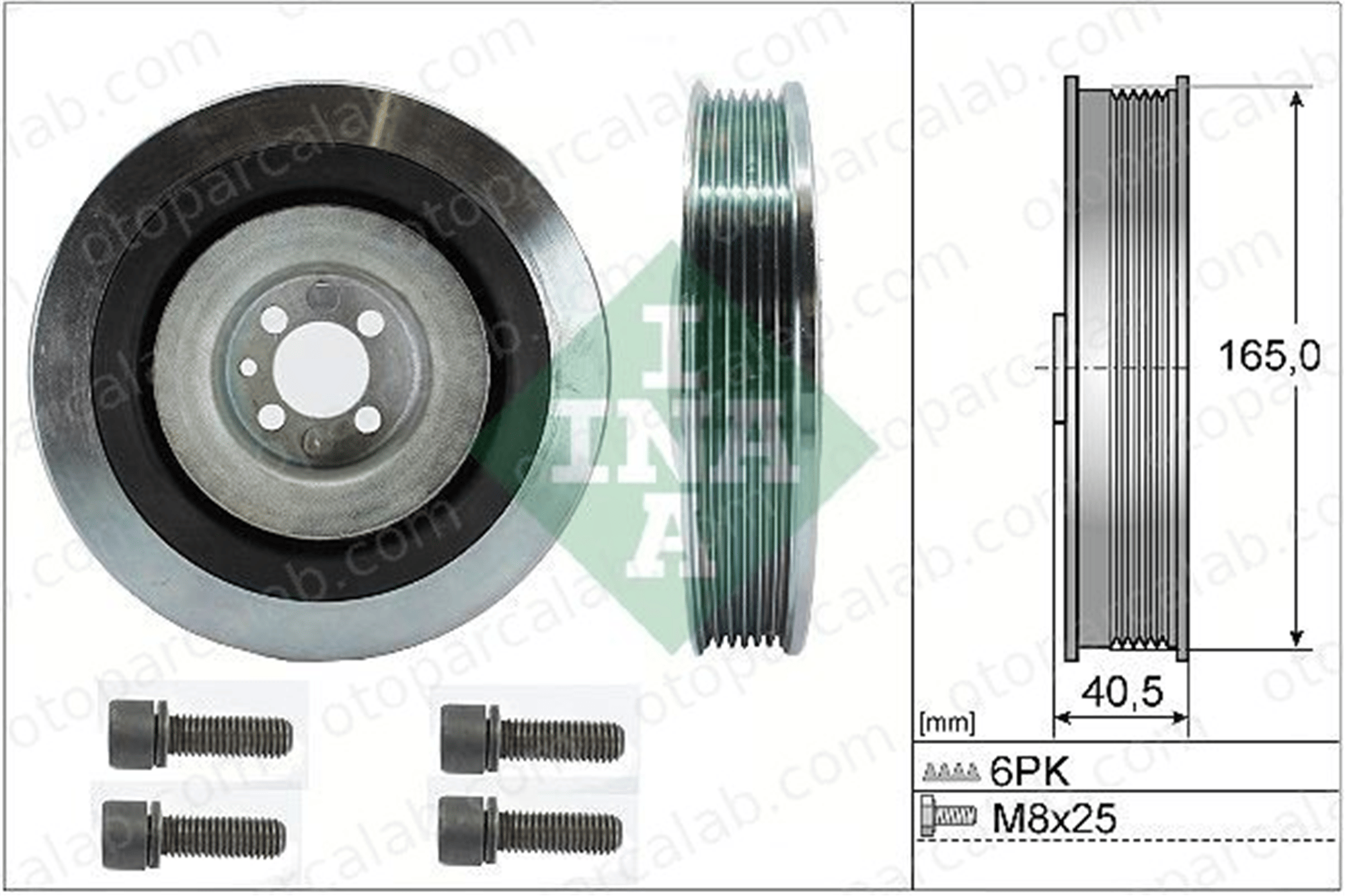 INA 544 0080 20 Krank Kasnak FIAT BRAVO II ALFA ROMEO 156 Sportwagon 55208280 46447843