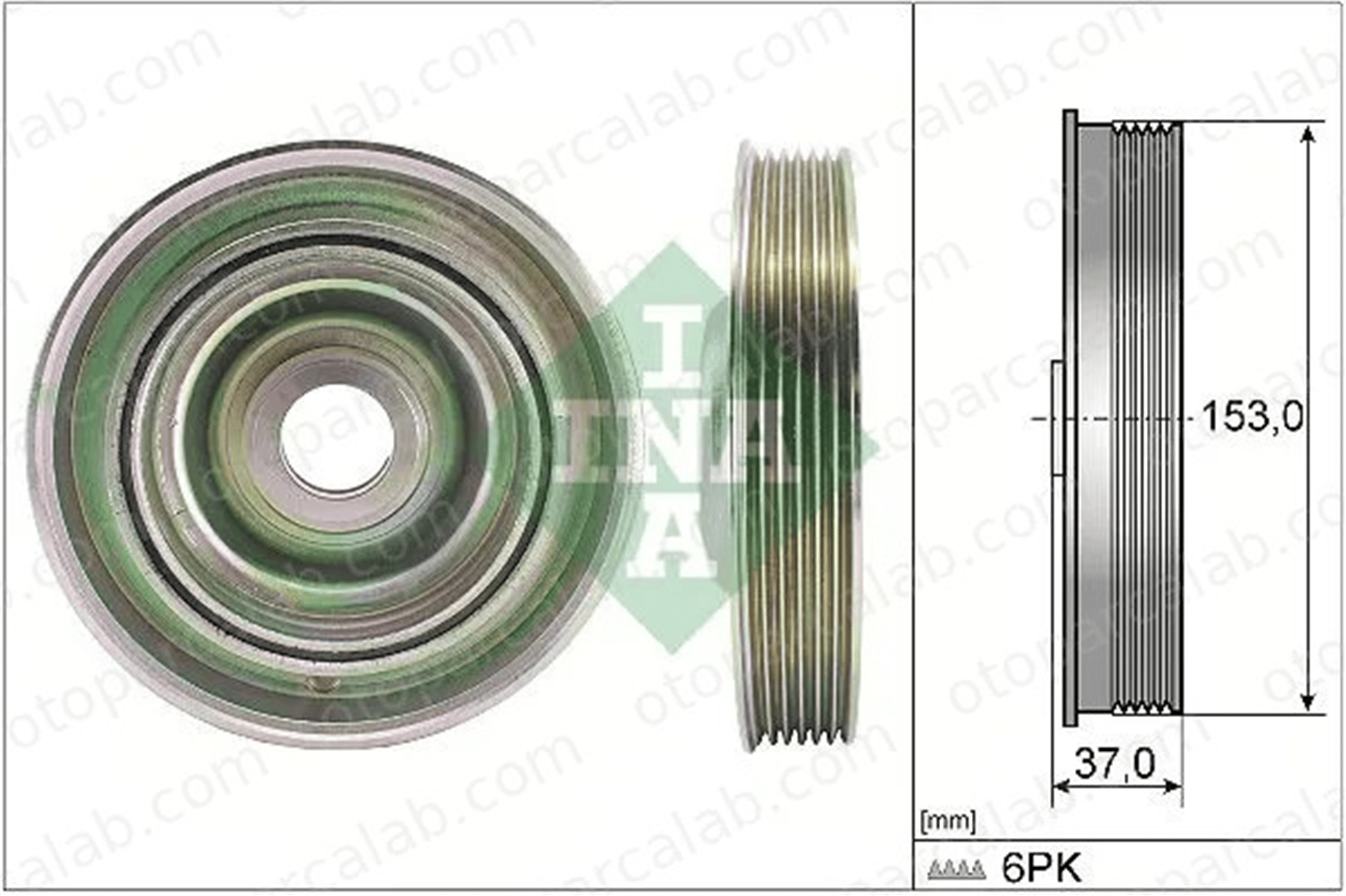 INA 544 0097 10 Krank Kasnak FORD S-MAX KUGA II 1837783 515Q8