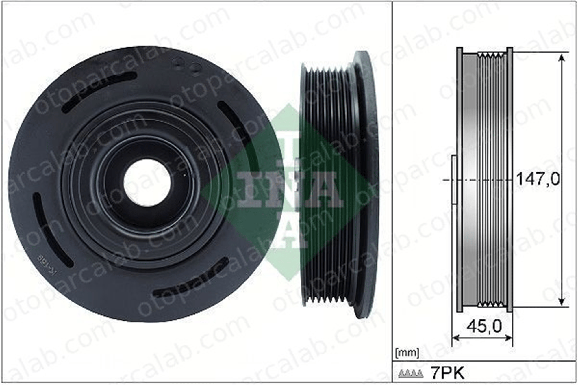INA 544 0098 10 Krank Kasnak OPEL MOVANO A Panelvan/Van MOVANO A Platform şasi 8200207435 8200162582