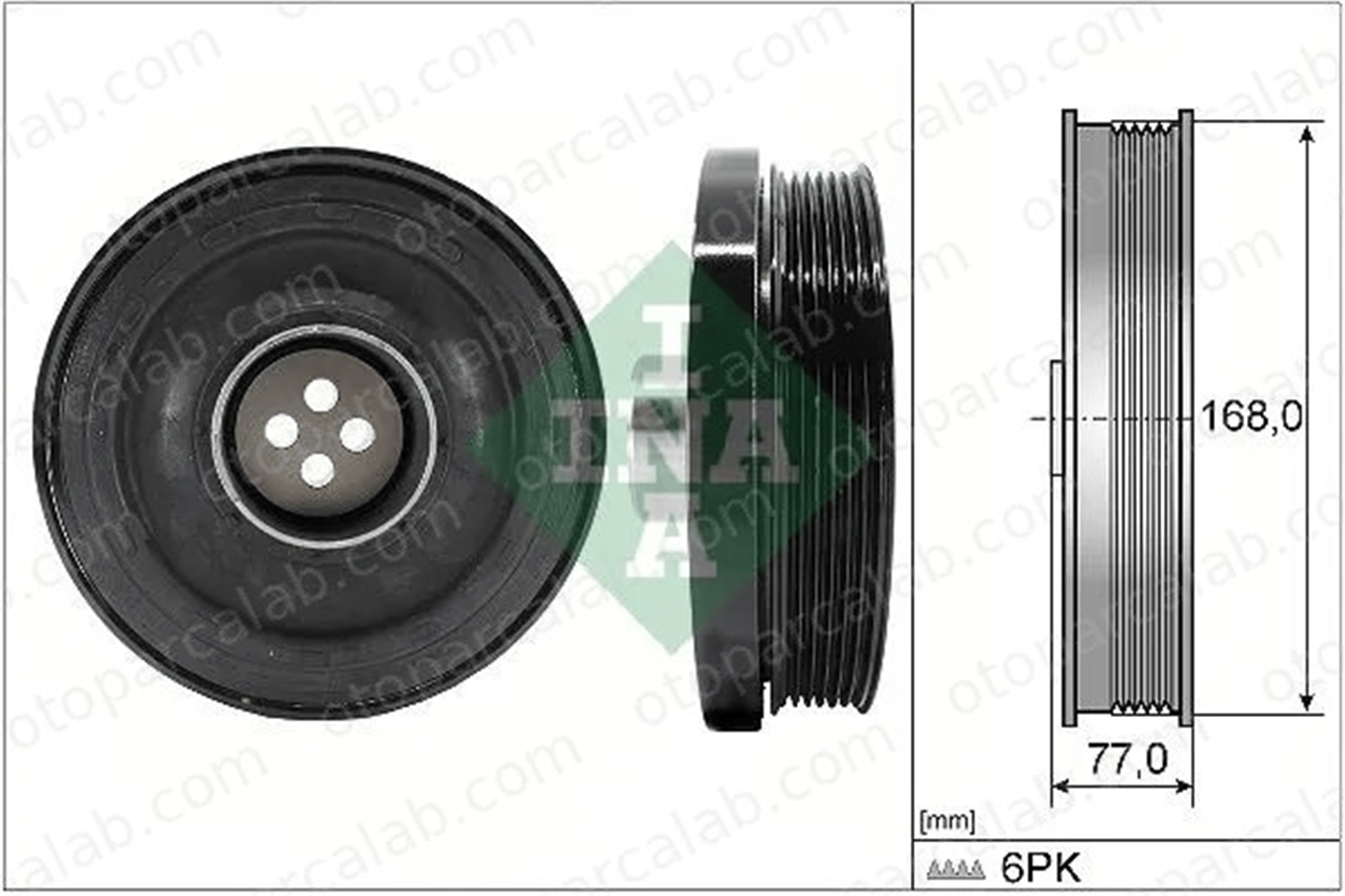 INA 544 0130 10 Krank Kasnak BMW 3 Touring 1 11237823191 11237797995
