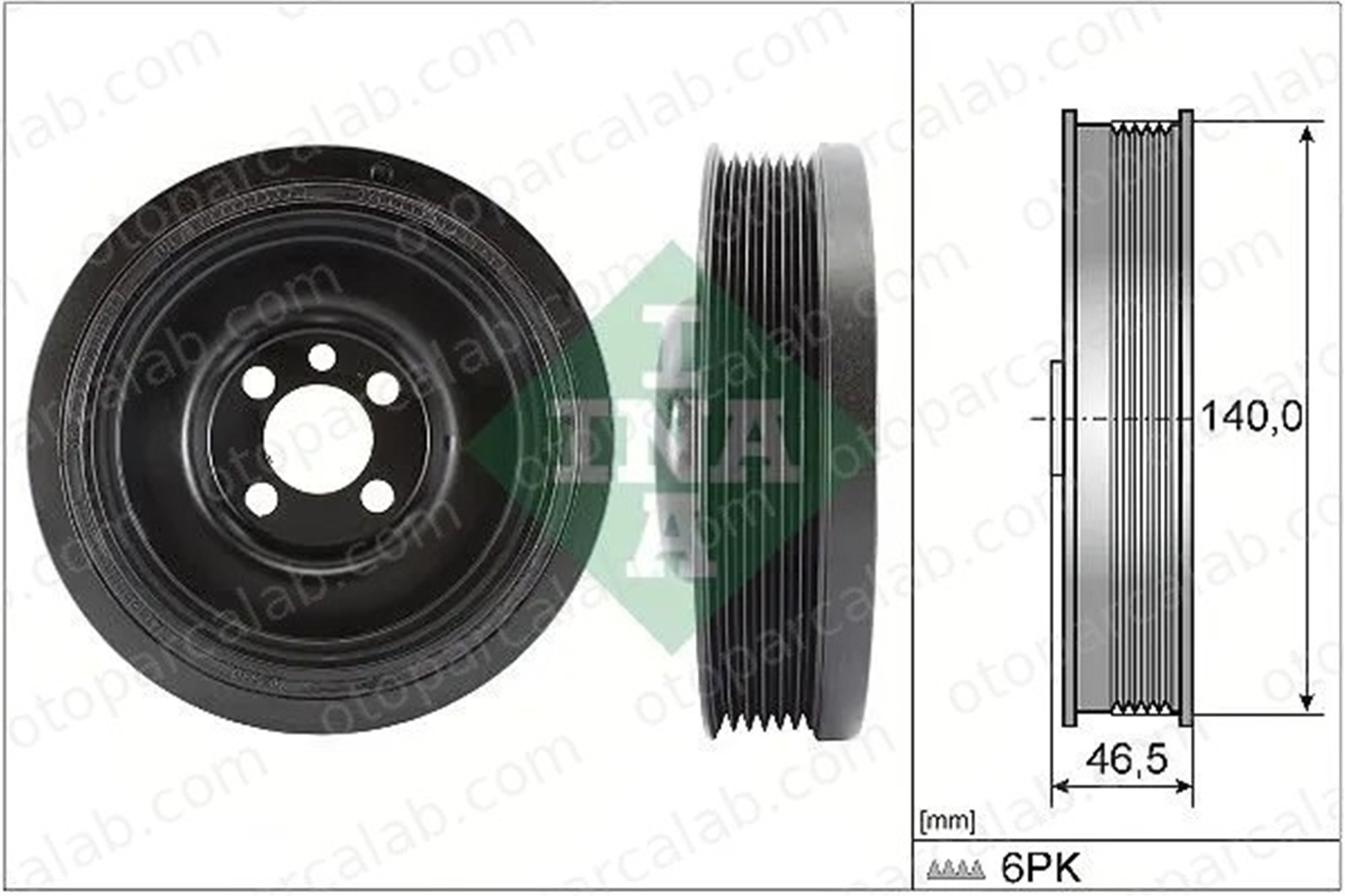 INA 544 0138 10 Krank Kasnak AUDI A4 B8 A4 B8 Avant 38105243M 38105243L