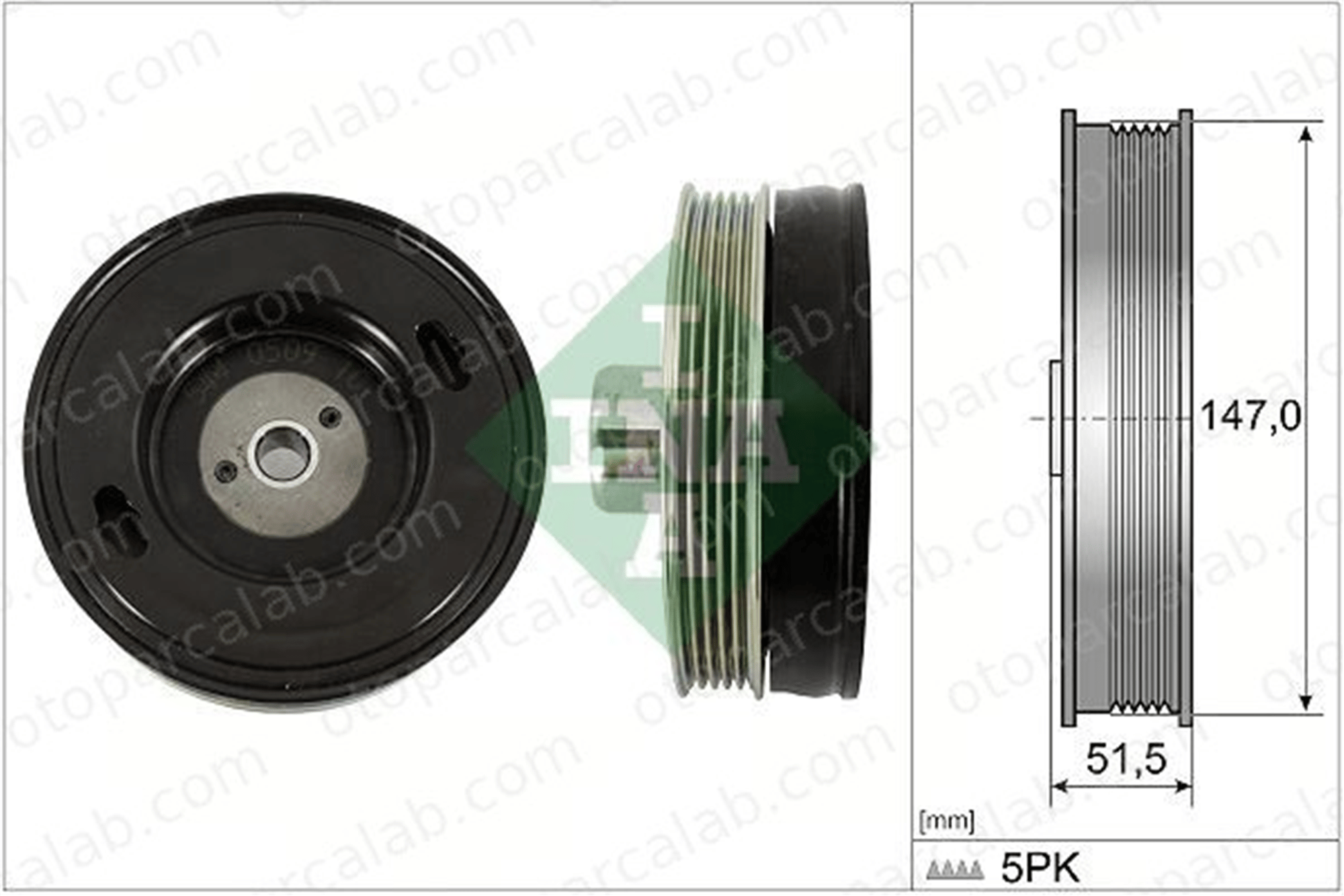 INA 544 0509 10 Krank Kasnak OPEL ADAM ASTRA K 55495011 55500032