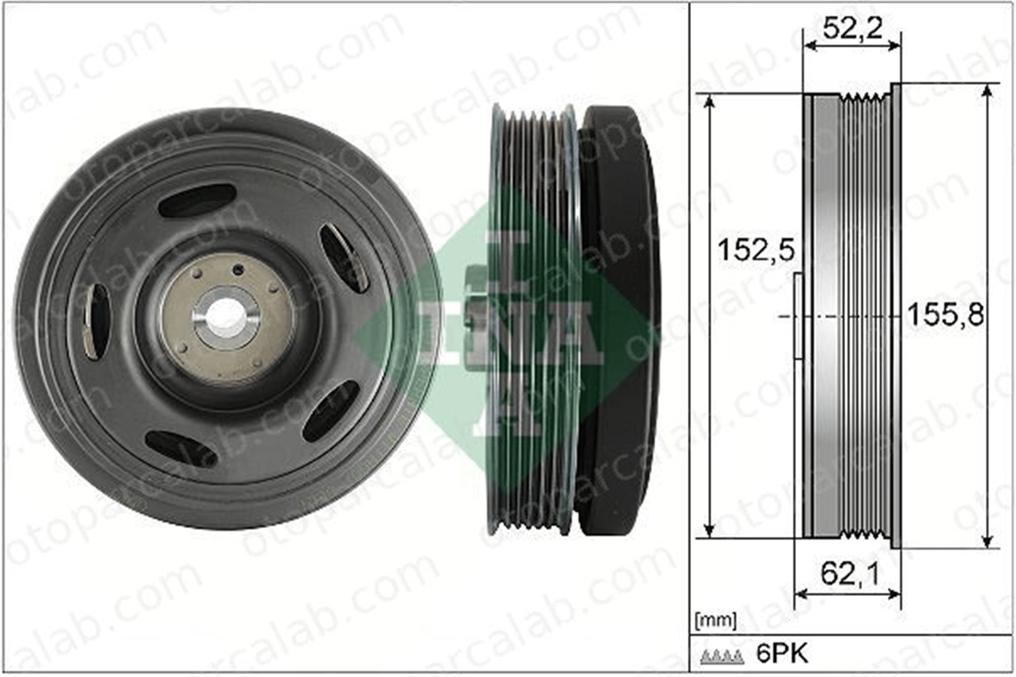 INA 544 0515 10 Krank Kasnak RENAULT ARKANA I DACIA DUSTER 123038345R 1230300Q3L