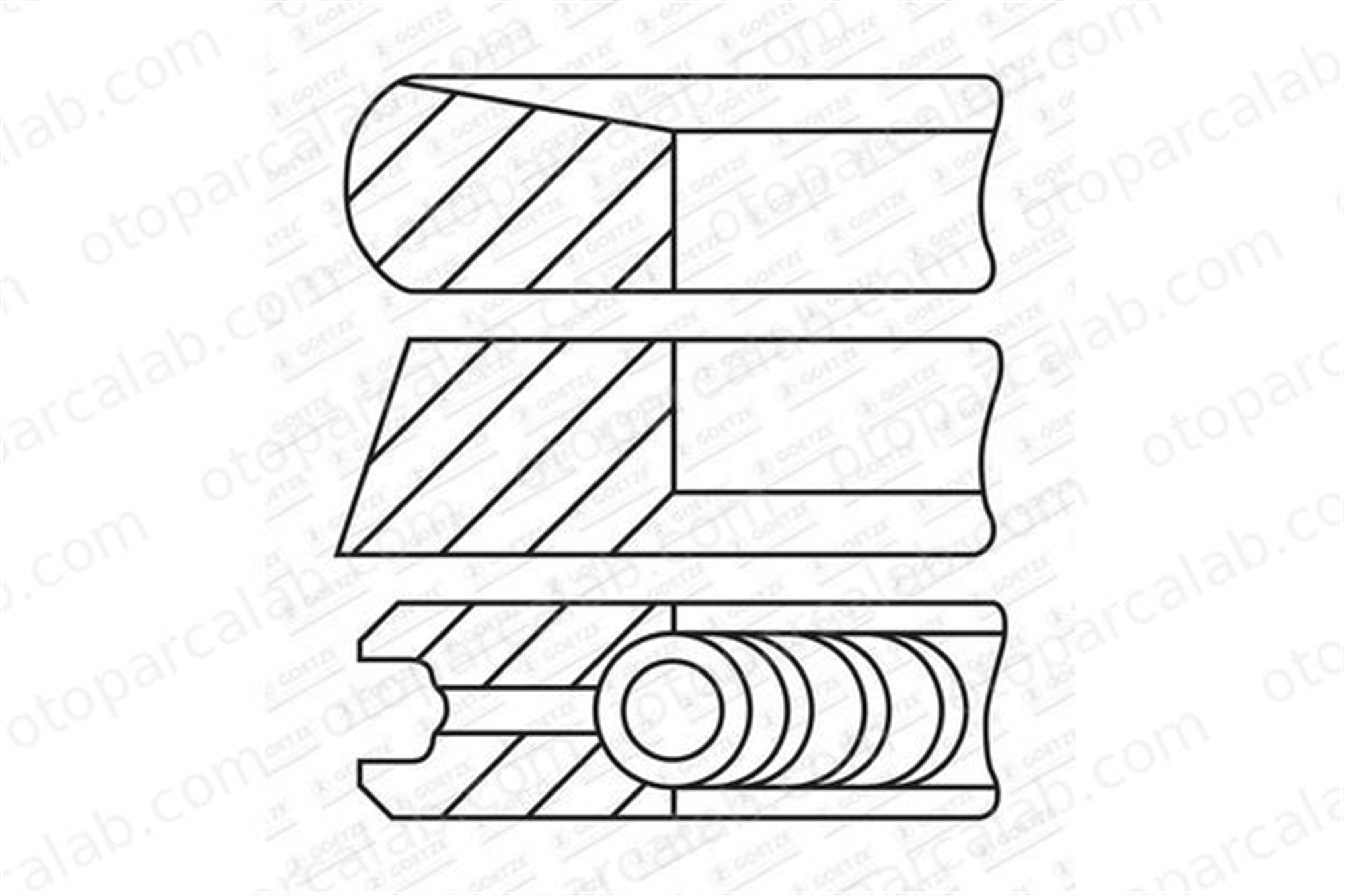 ISS 08-443100-00 Segman (85.00MM) CITROËN JUMPER Panelvan/Van JUMPER Platform şasi 844310000 640X1