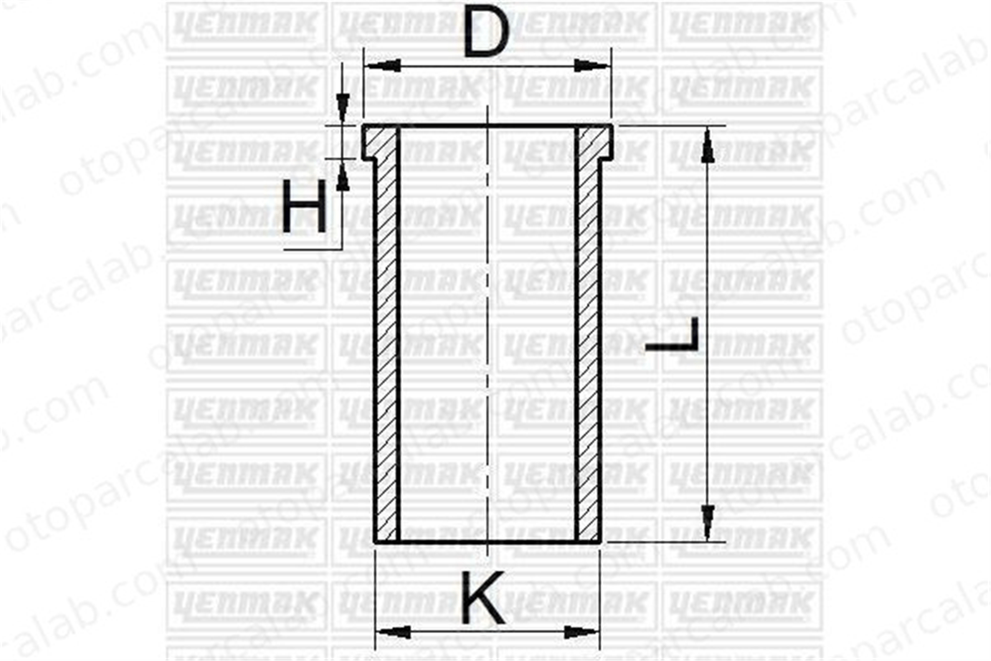 ISS 40208600G Gömlek (93.00MM-0.67) FIAT DUCATO Panelvan/Van DUCATO Platform şasi 1402086000