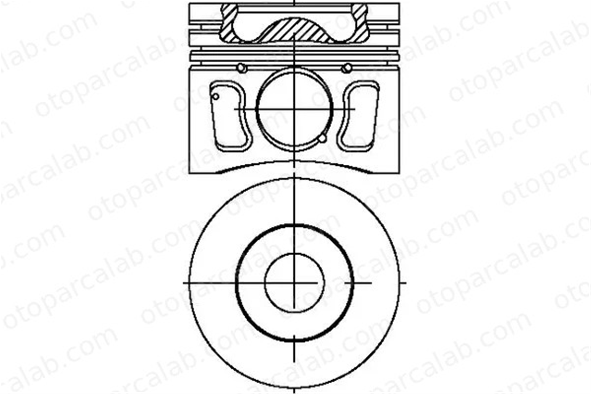ISS 8772703050100G Piston (86.01MM-0.50) (0.20MM KISA) FORD TRANSIT Minibüs/Otobüs TRANSIT Panelvan/Van 628S6 9660381480