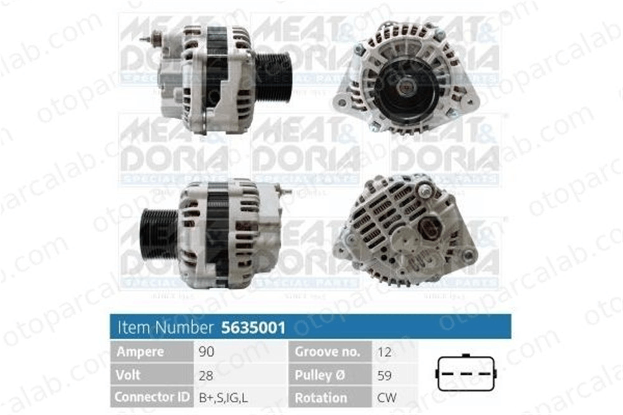IVECO ORJINAL 504349350 Alternatör IVECO STRALIS II EUROCARGO V 504349350 2995980
