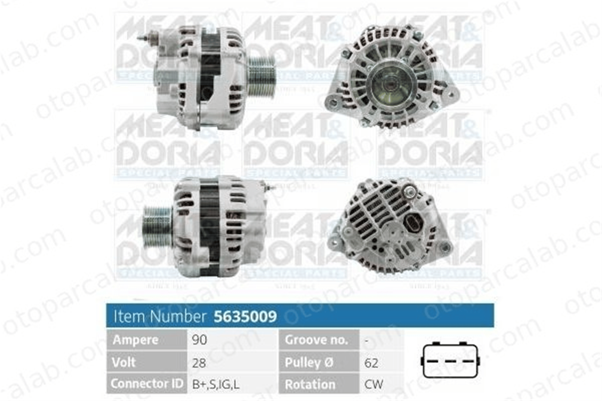 IVECO ORJINAL 5802122270 Alternatör IVECO STRALIS II EUROCARGO V 5802122270 1516506R