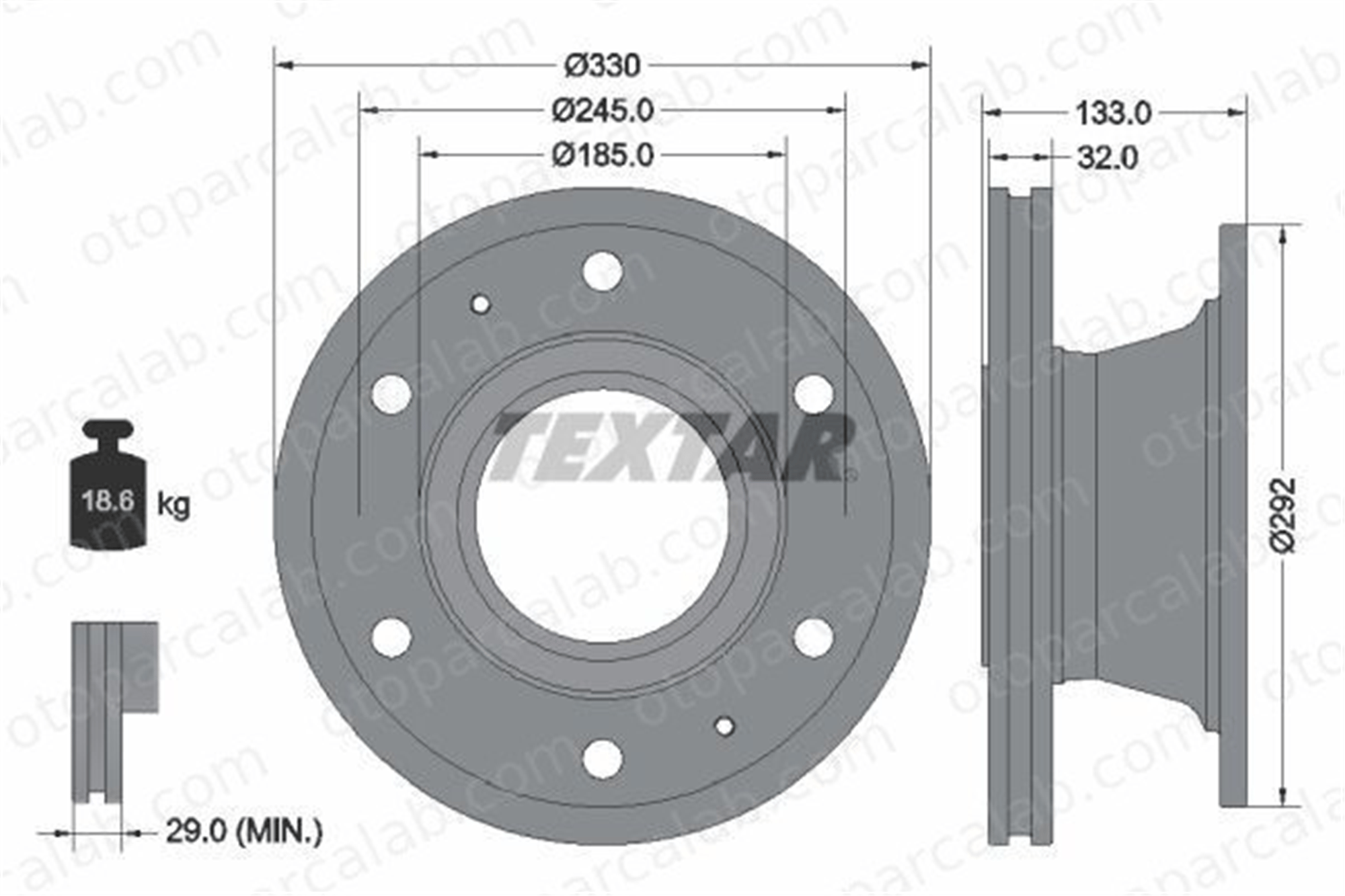 IVECO ORJINAL 7189456 Fren Disk Ayna Arka Sağ ve Sol IVECO EUROCARGO IV 7189456 2996418