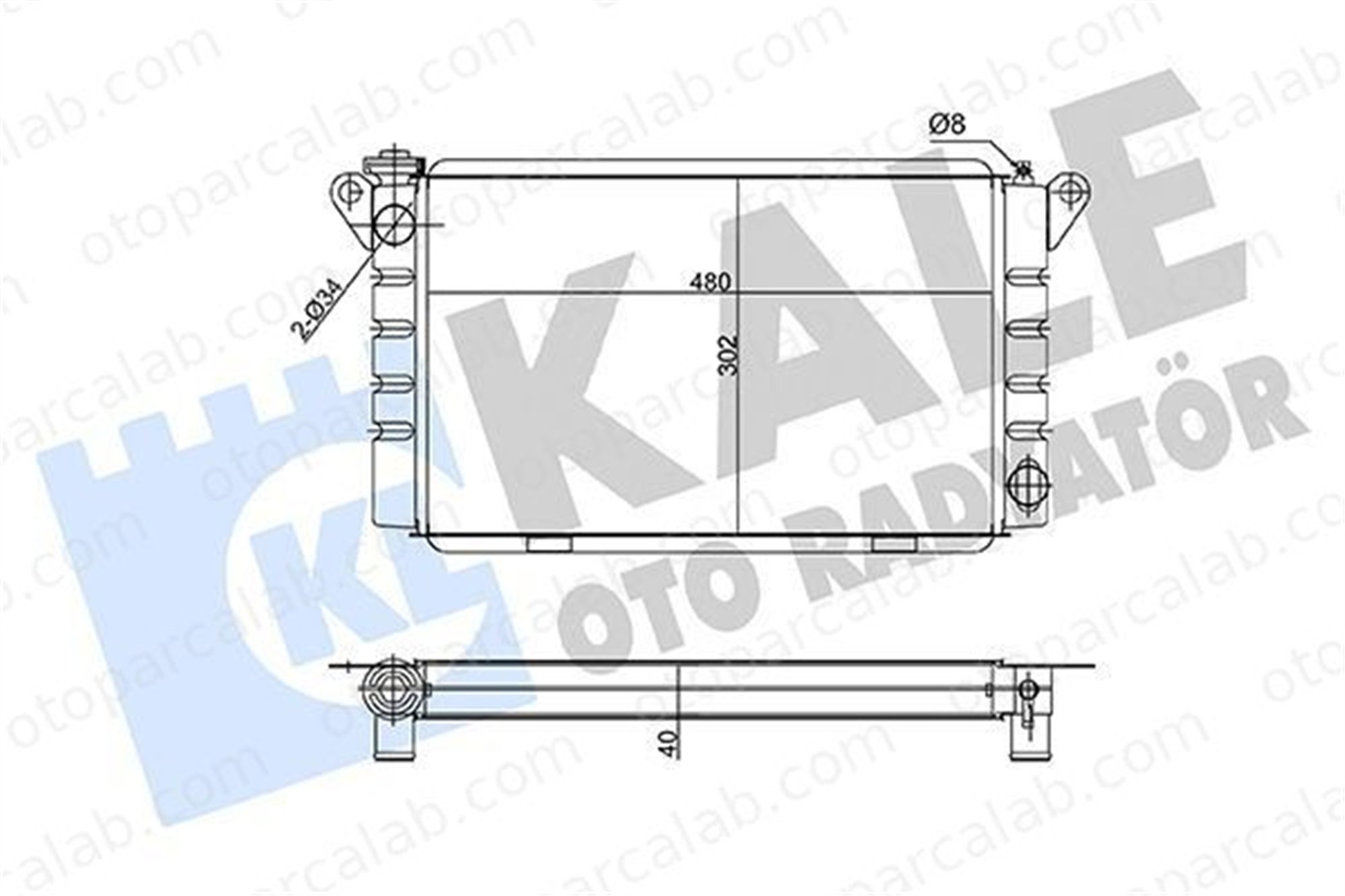 KALE 230500 Su Radyatörü RENAULT 15 7702189027