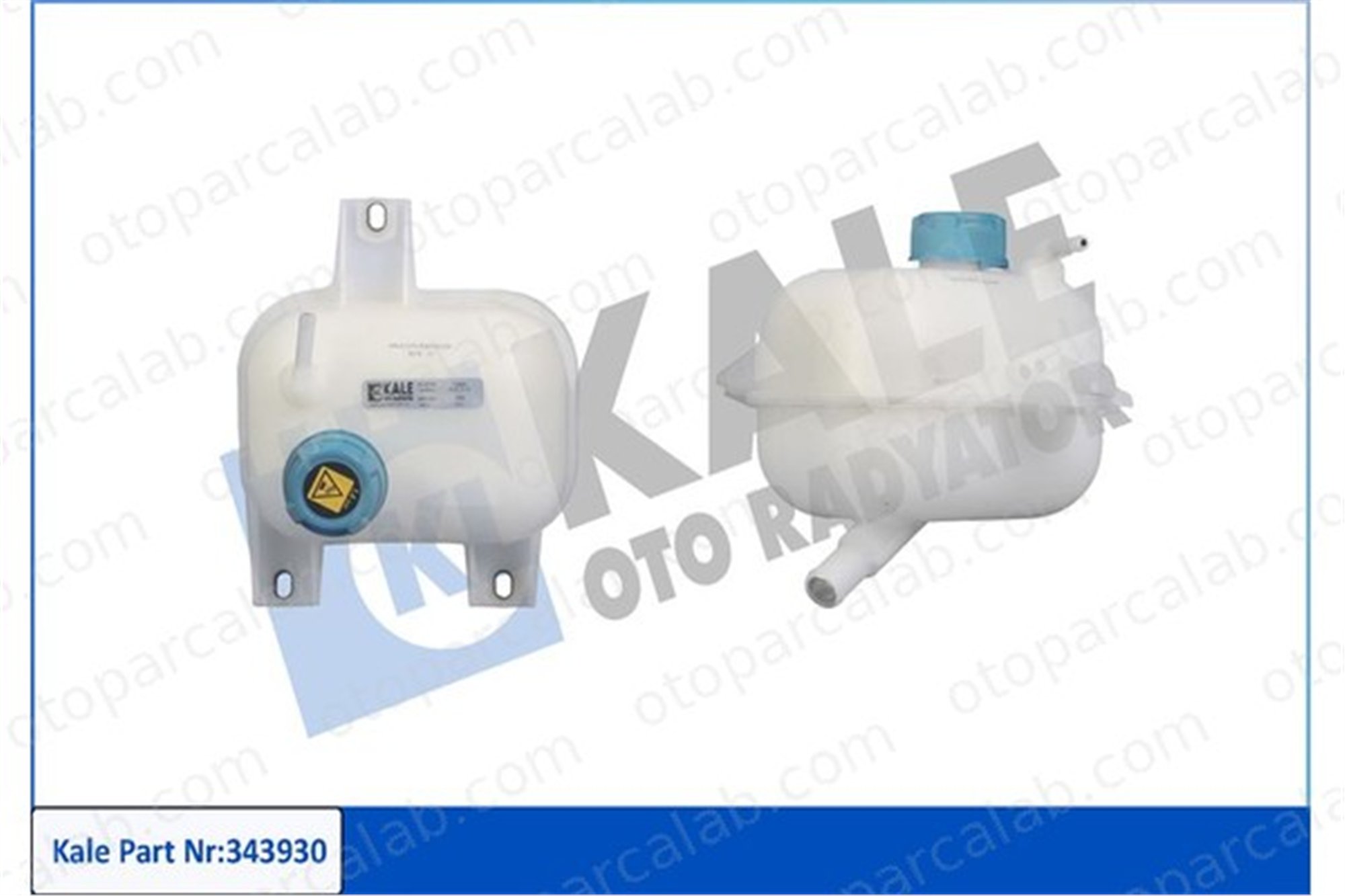 KALE 343930 Radyatör Yedek Su Deposu FIAT DOBLO Kasa/büyük limuzin DOBLO MPV 51891028 51717782