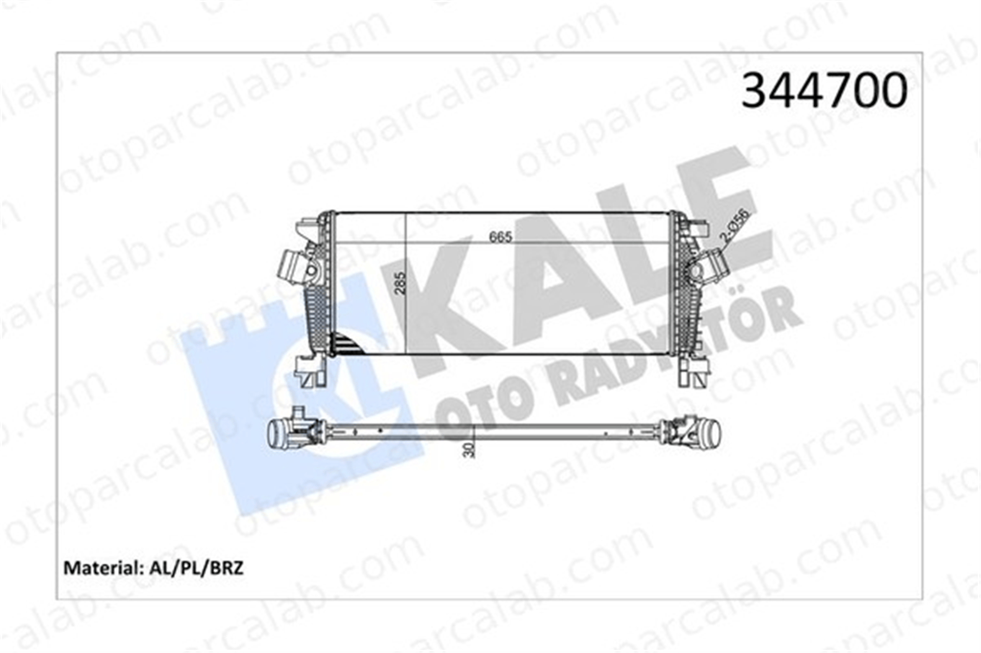 KALE 344700 Turbo Radyatörü OPEL ASTRA J Sports Tourer ASTRA J 1302148 13311080