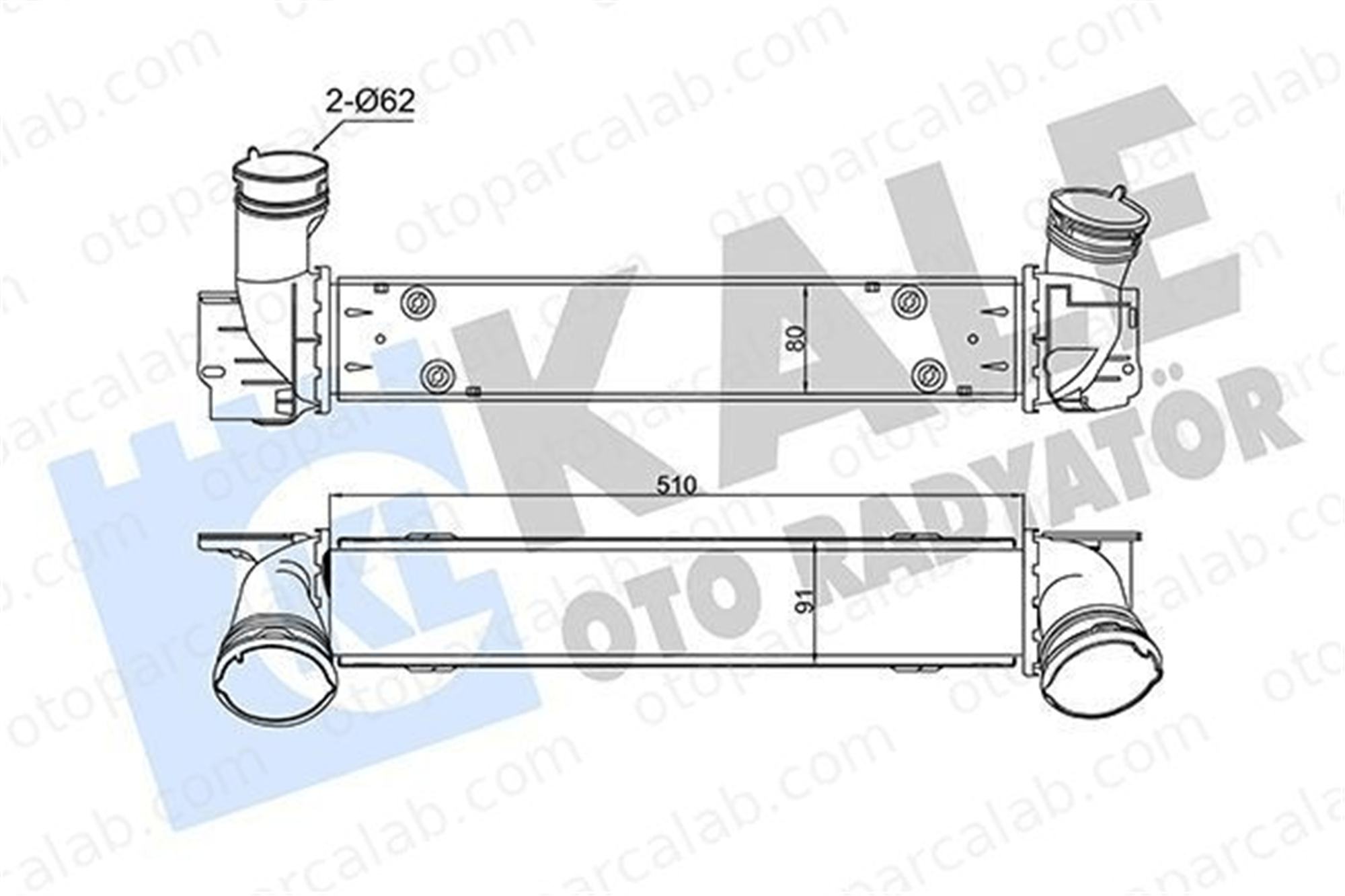 KALE 344795 Turbo Radyatörü BMW 3 3 Touring 17517524916 7524916