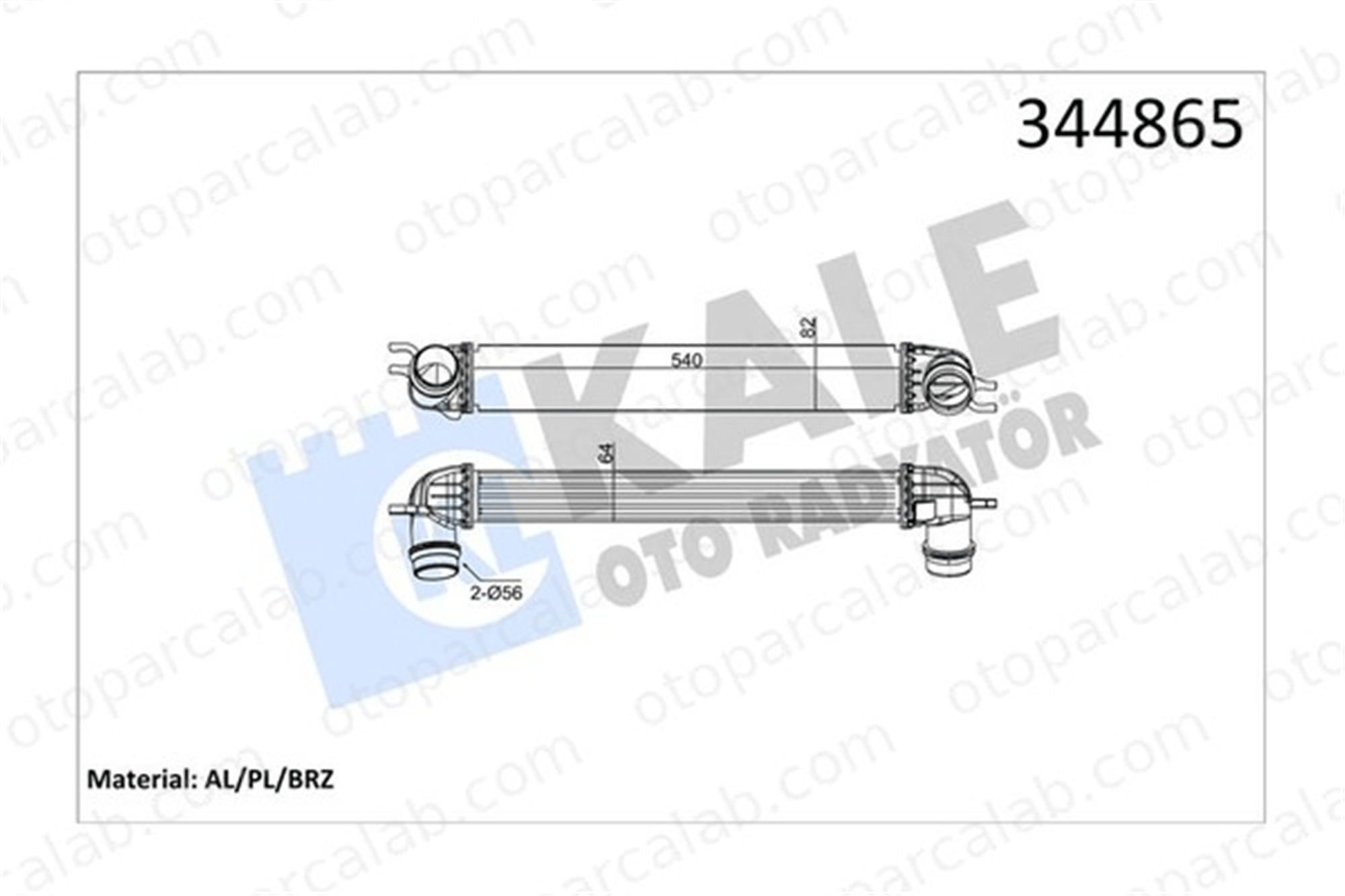 KALE 344865 Turbo Radyatörü MINI MINI COUNTRYMAN MINI 17518506904
